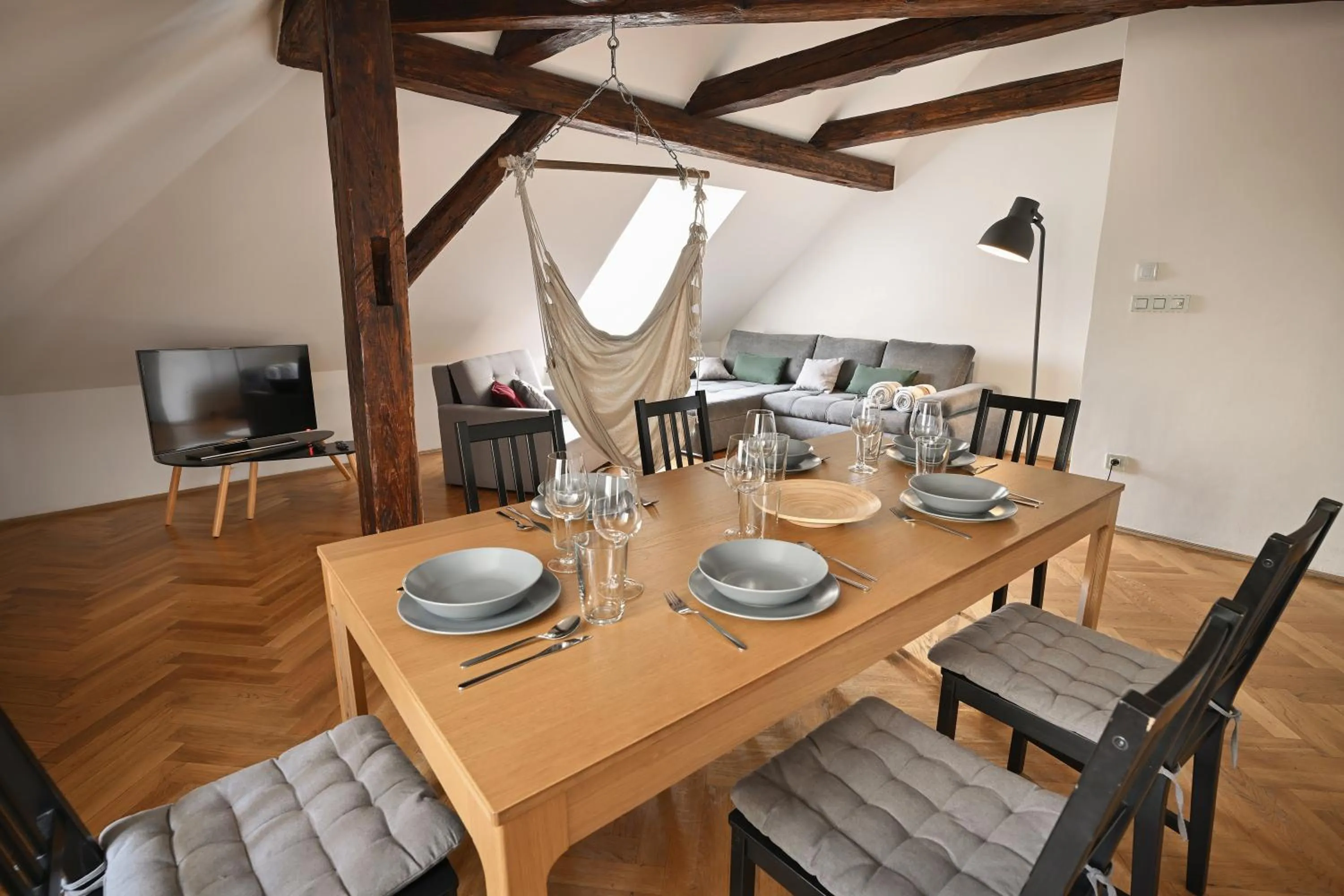 Living room in White Swan Boutique Apartments