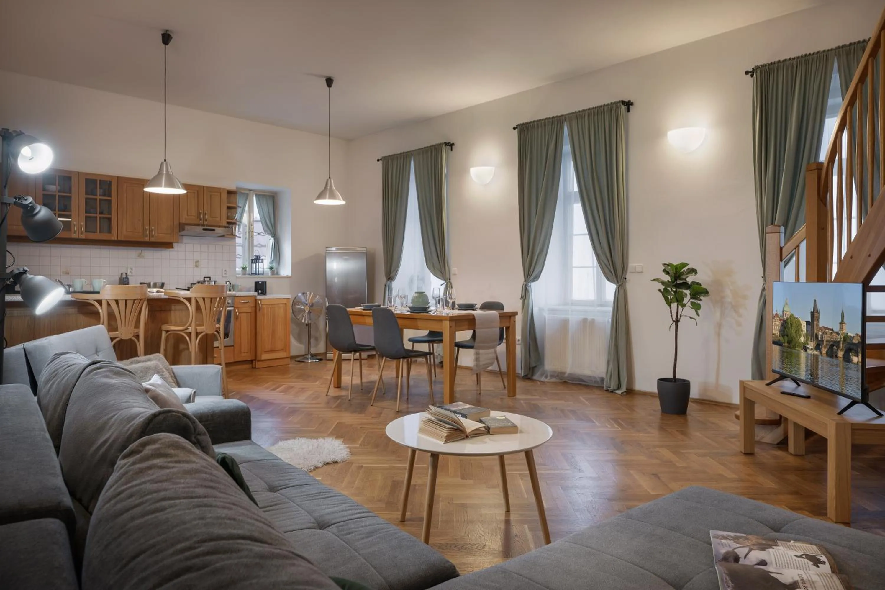Living room in White Swan Boutique Apartments