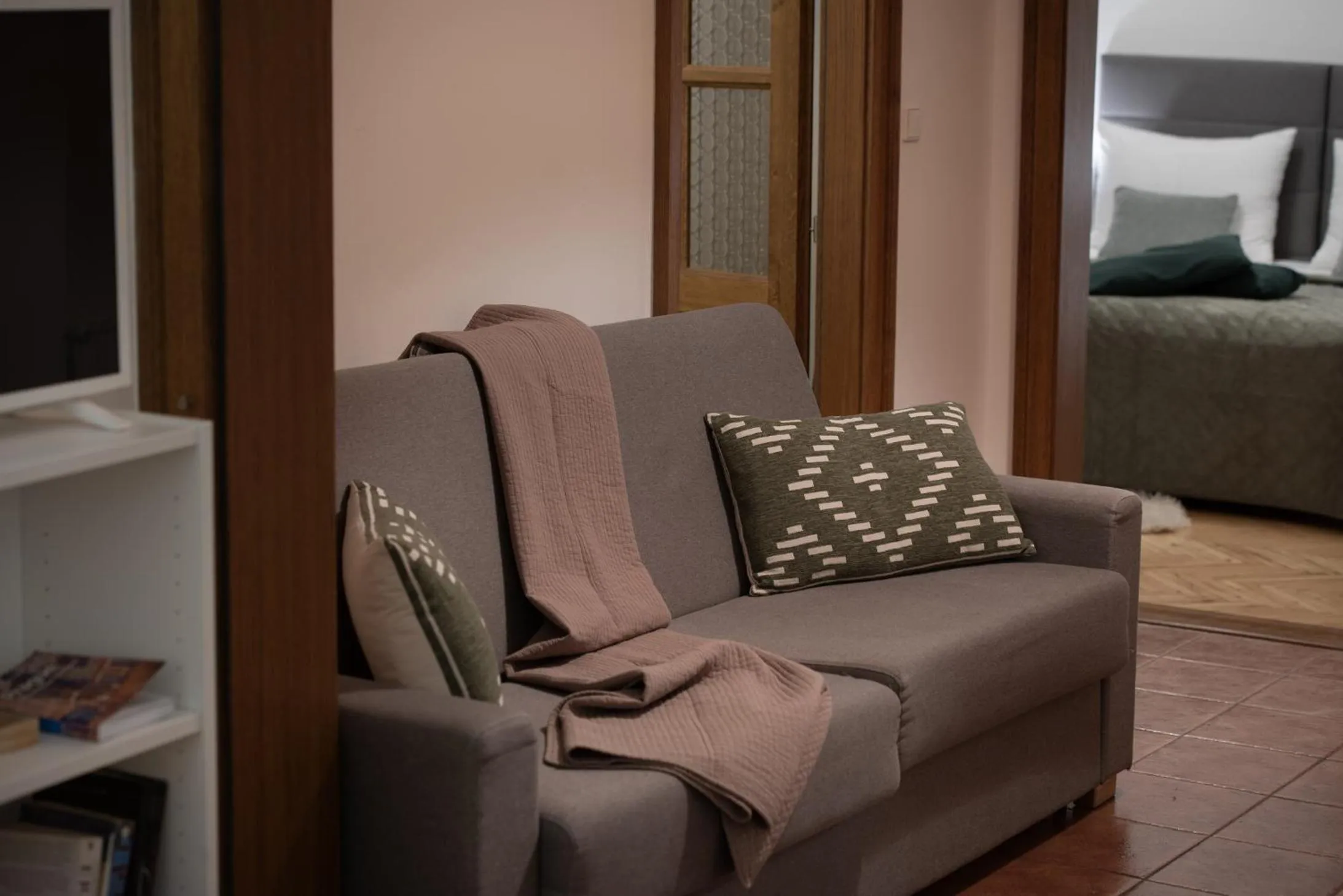Seating area in White Swan Boutique Apartments