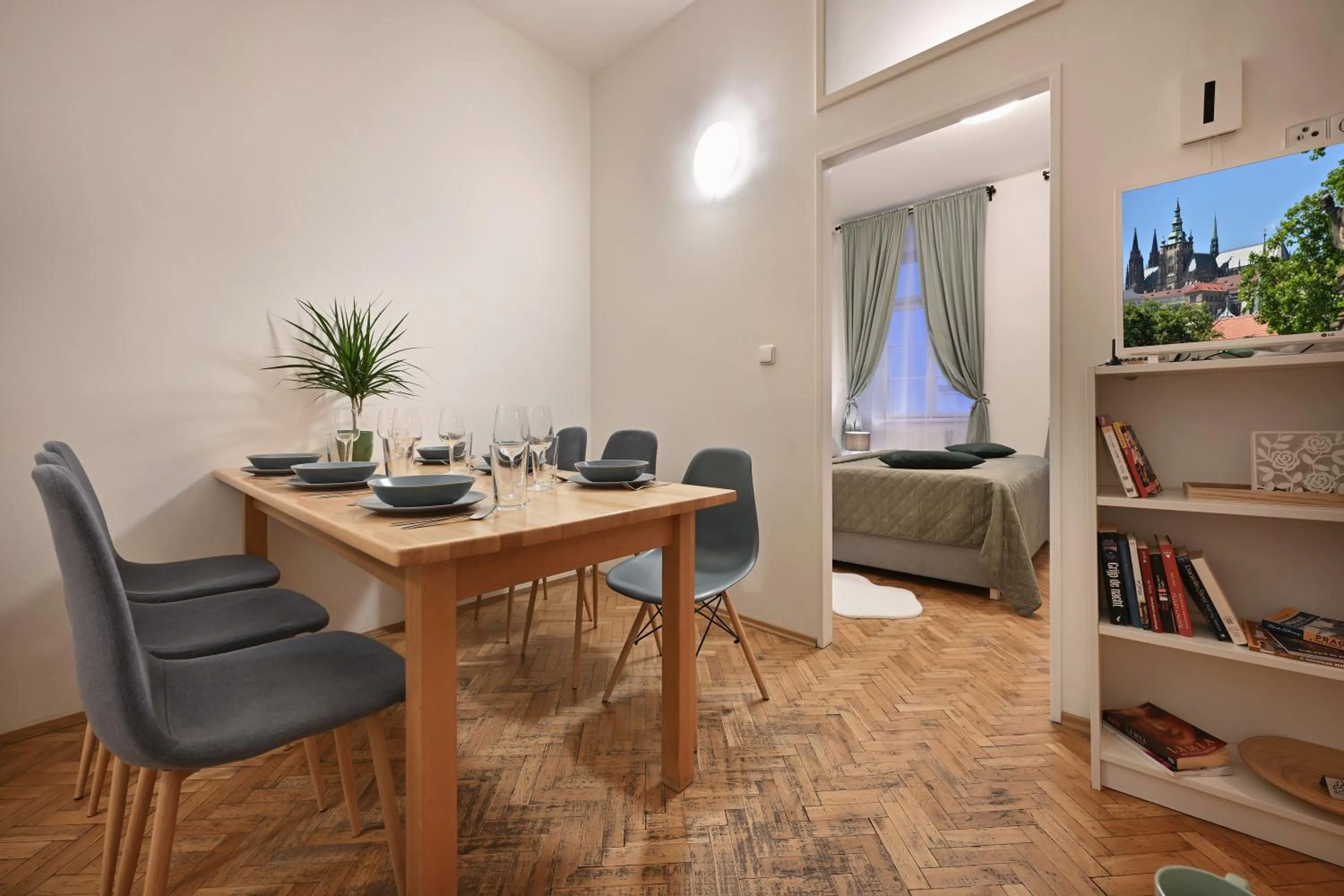 Library in White Swan Boutique Apartments