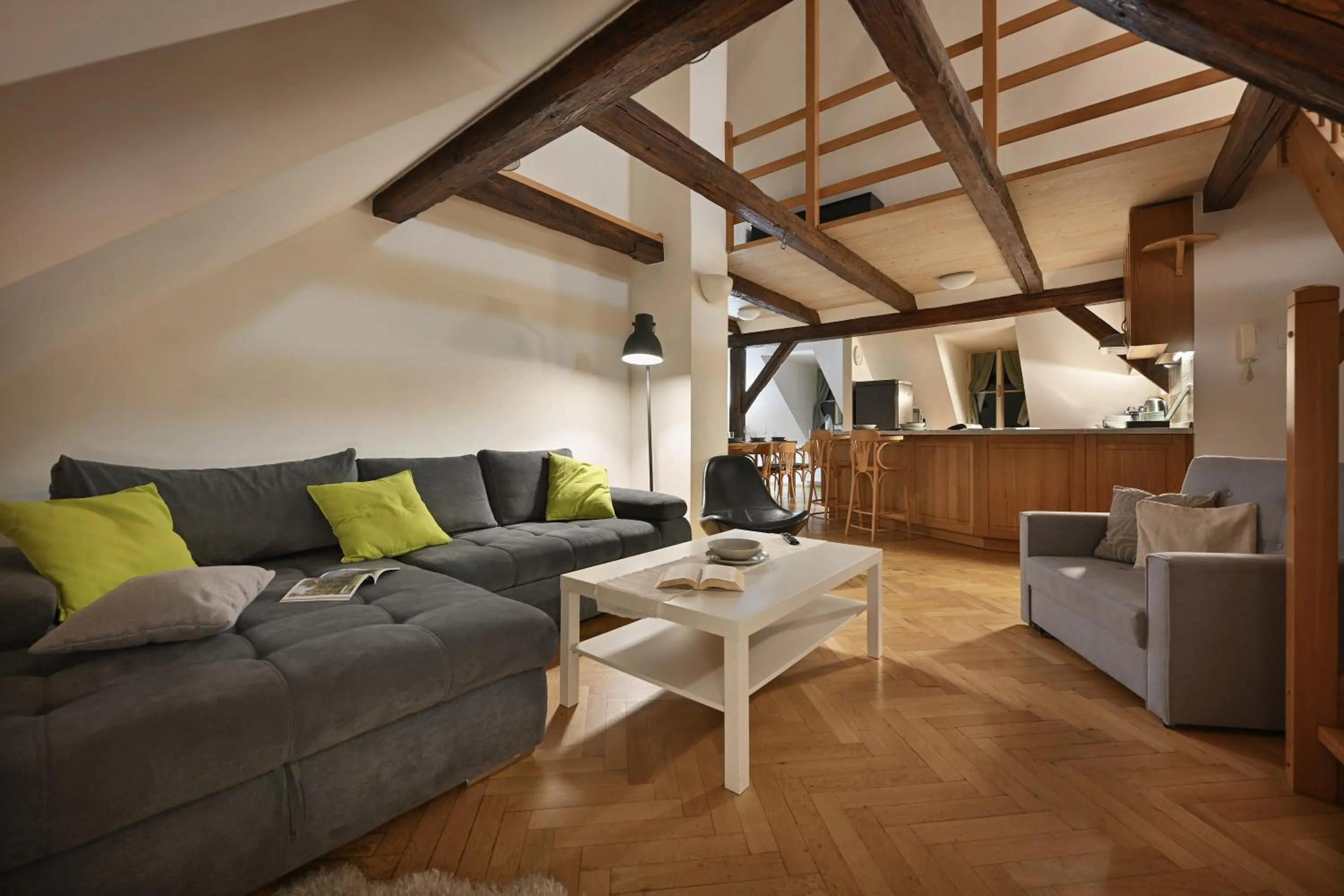 Living room in White Swan Boutique Apartments