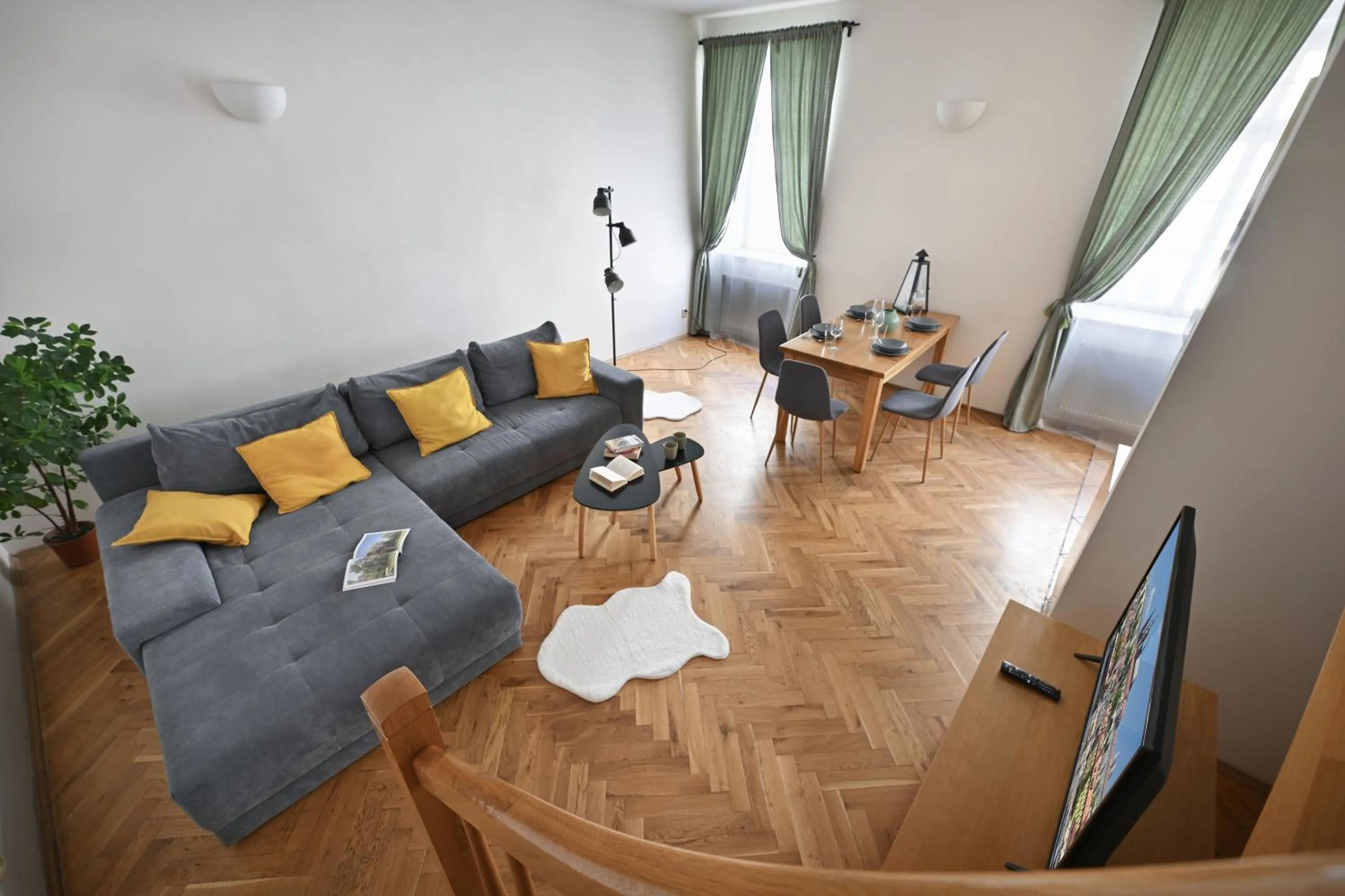 Living room in White Swan Boutique Apartments