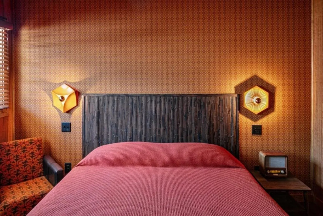 Bedroom in The Dive Motel and Swim Club