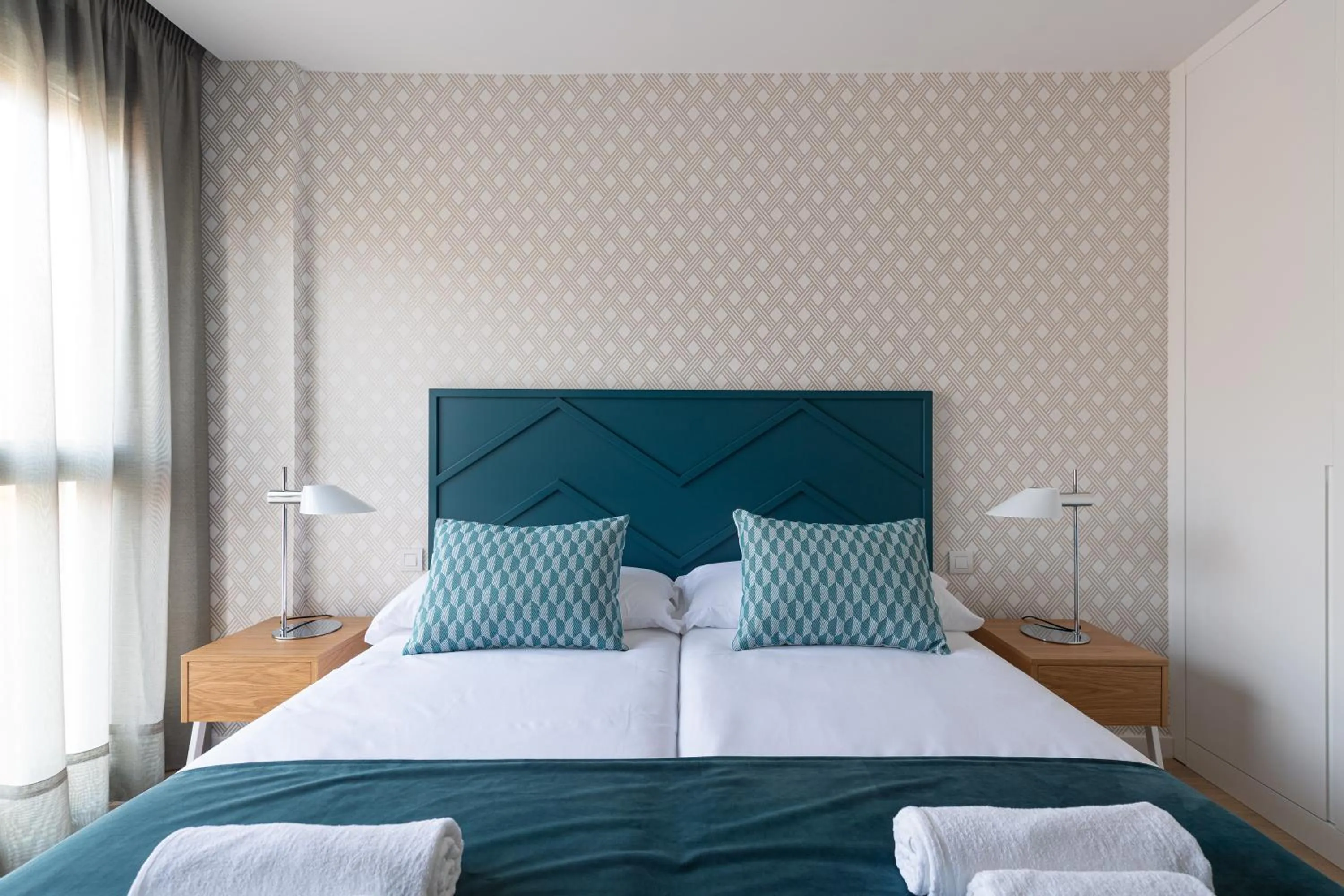 Bed in Beach Hotel Alfredo