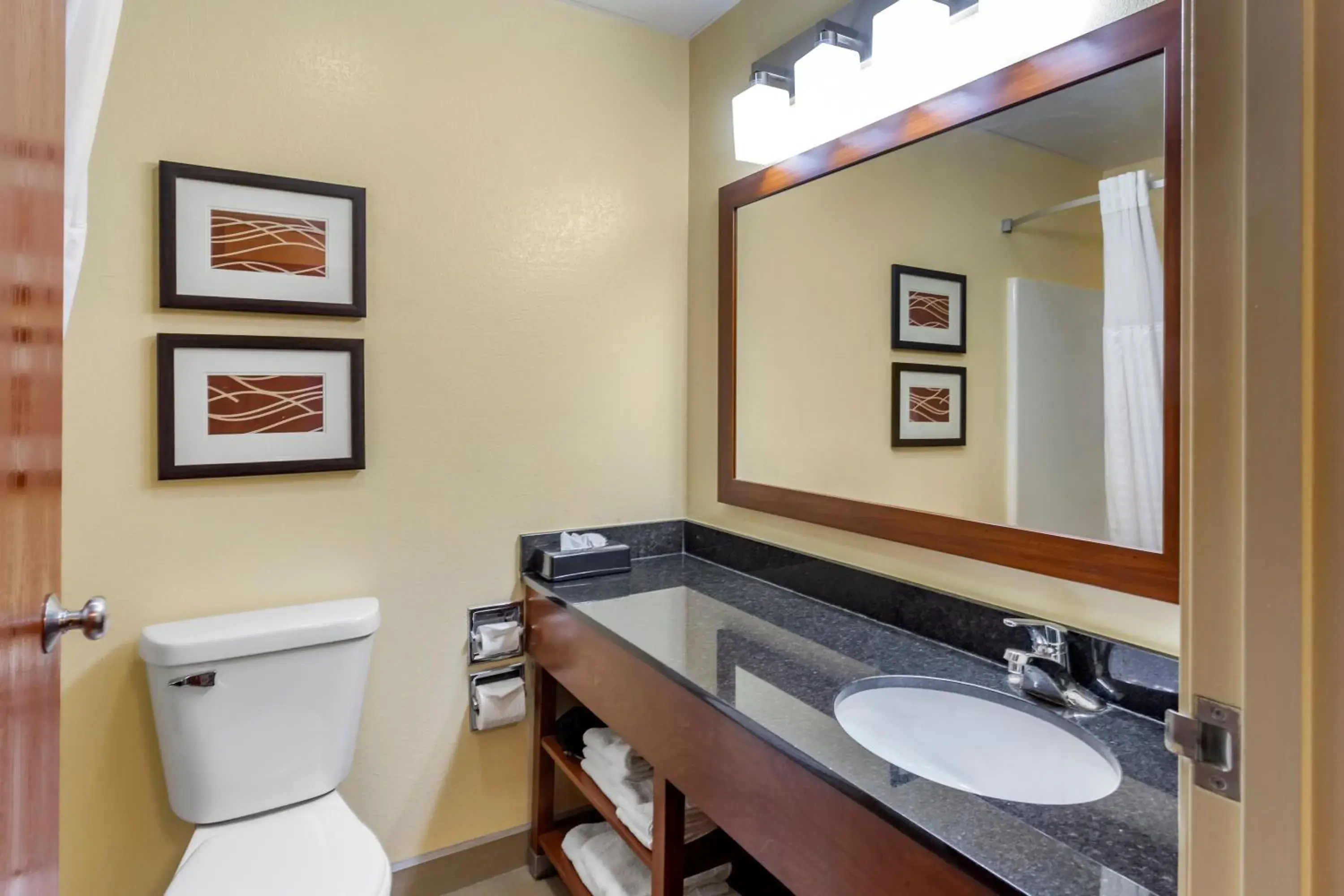 Bathroom in Comfort Inn & Suites North Aurora - Naperville Bathroom in Comfort Inn & Suites North Aurora - Naperville