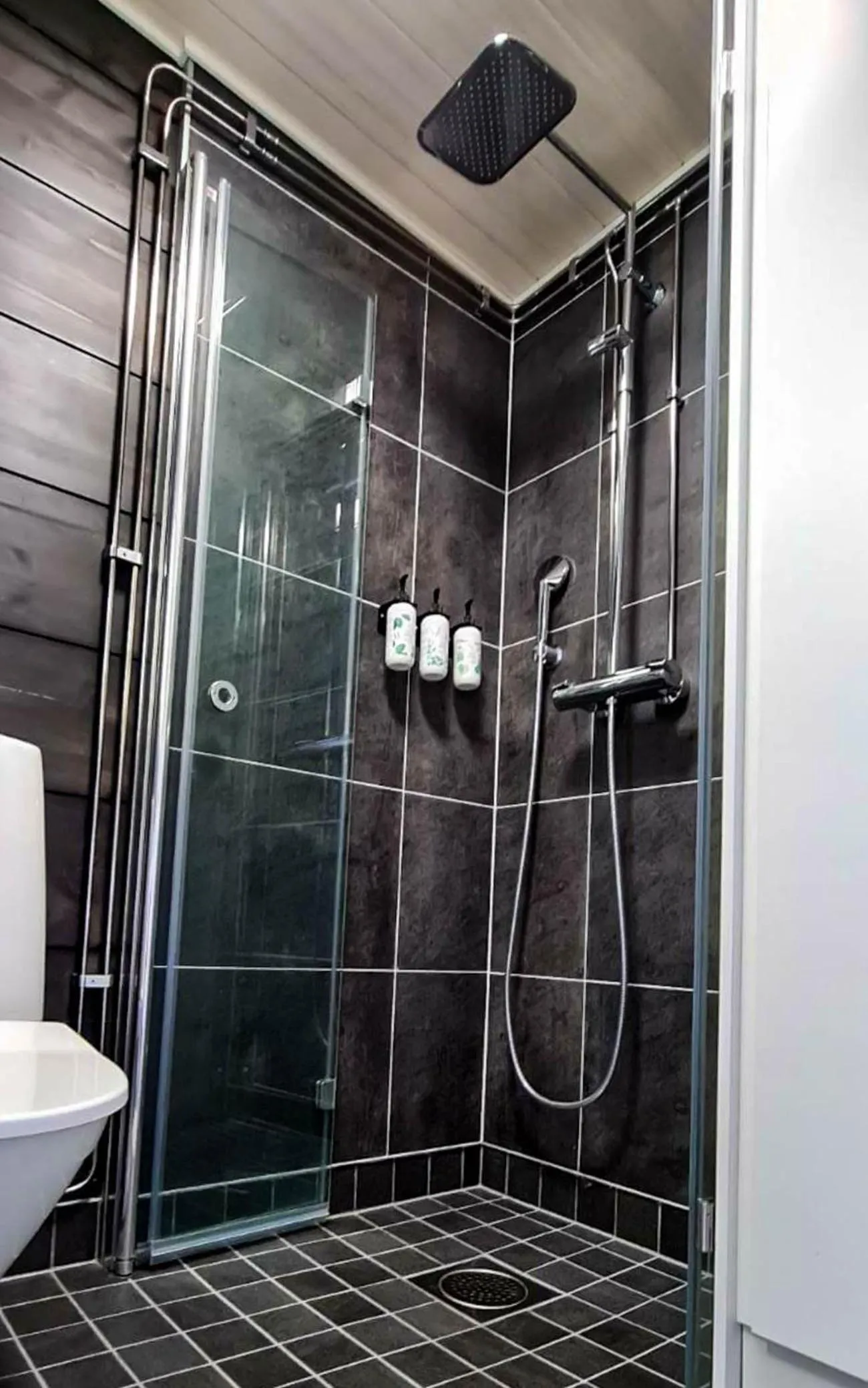 Shower in Arctic Skylight Lodge