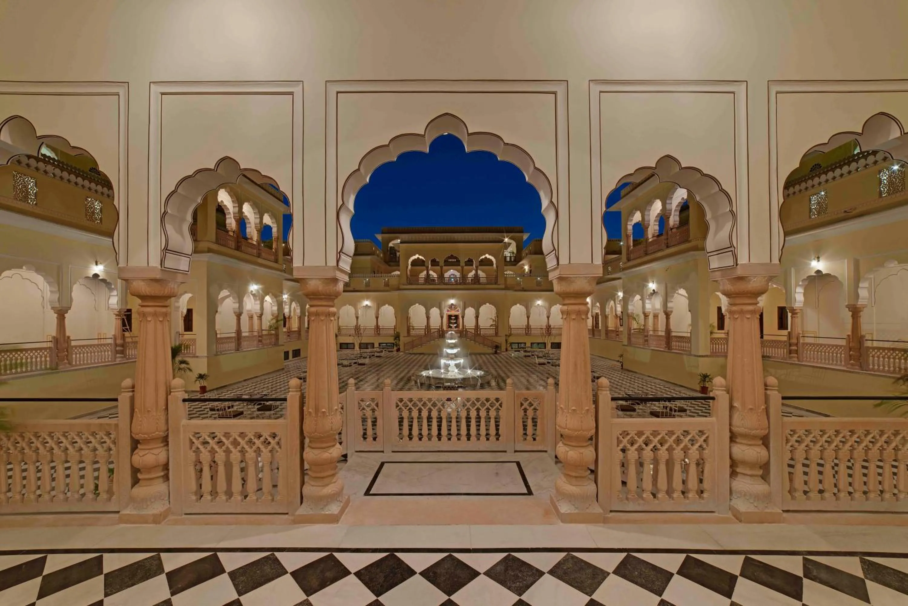 On site in The Jai Bagh Palace