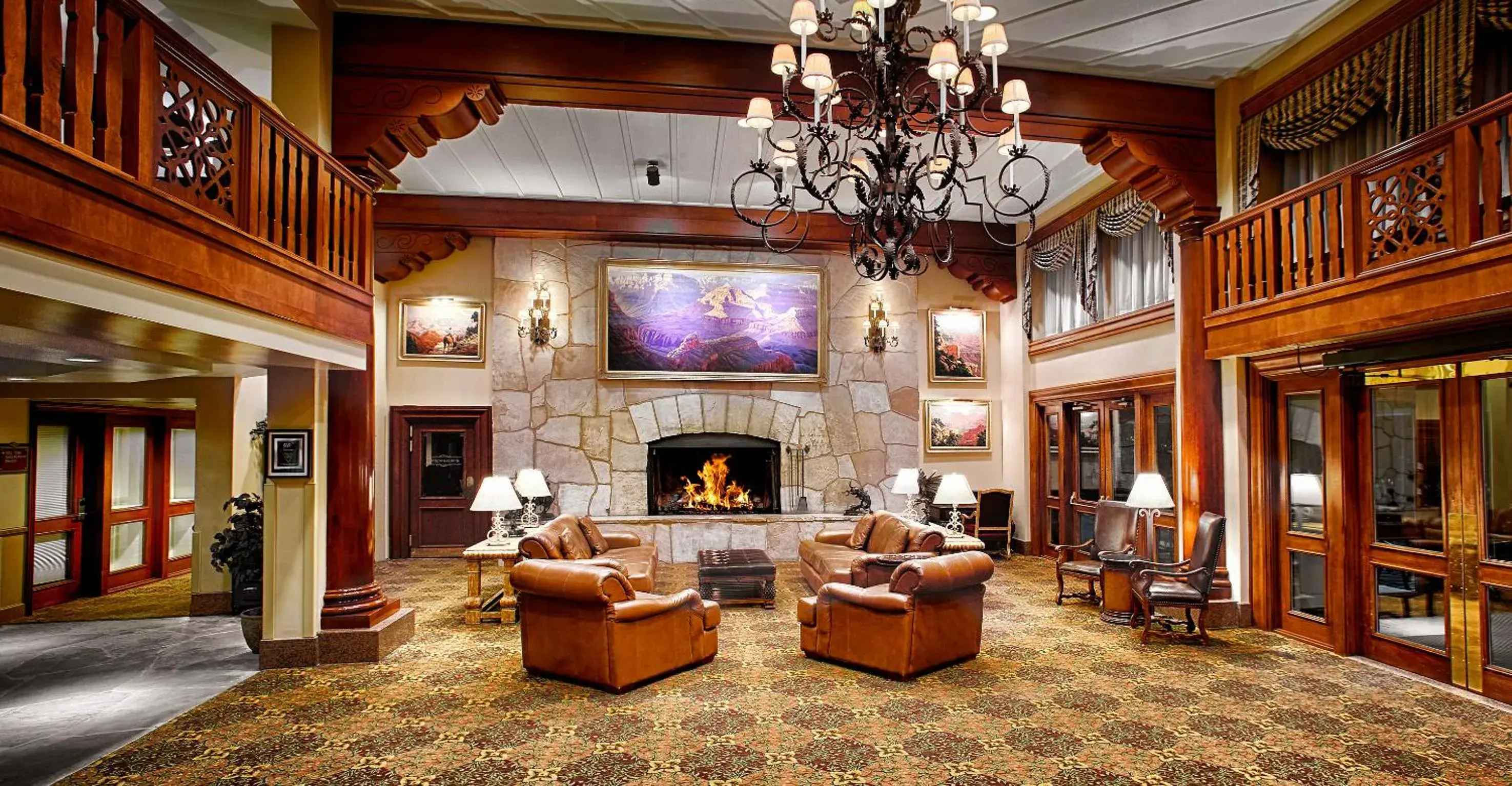 Lobby or reception in Grand Canyon Railway Hotel Lobby or reception in Grand Canyon Railway Hotel