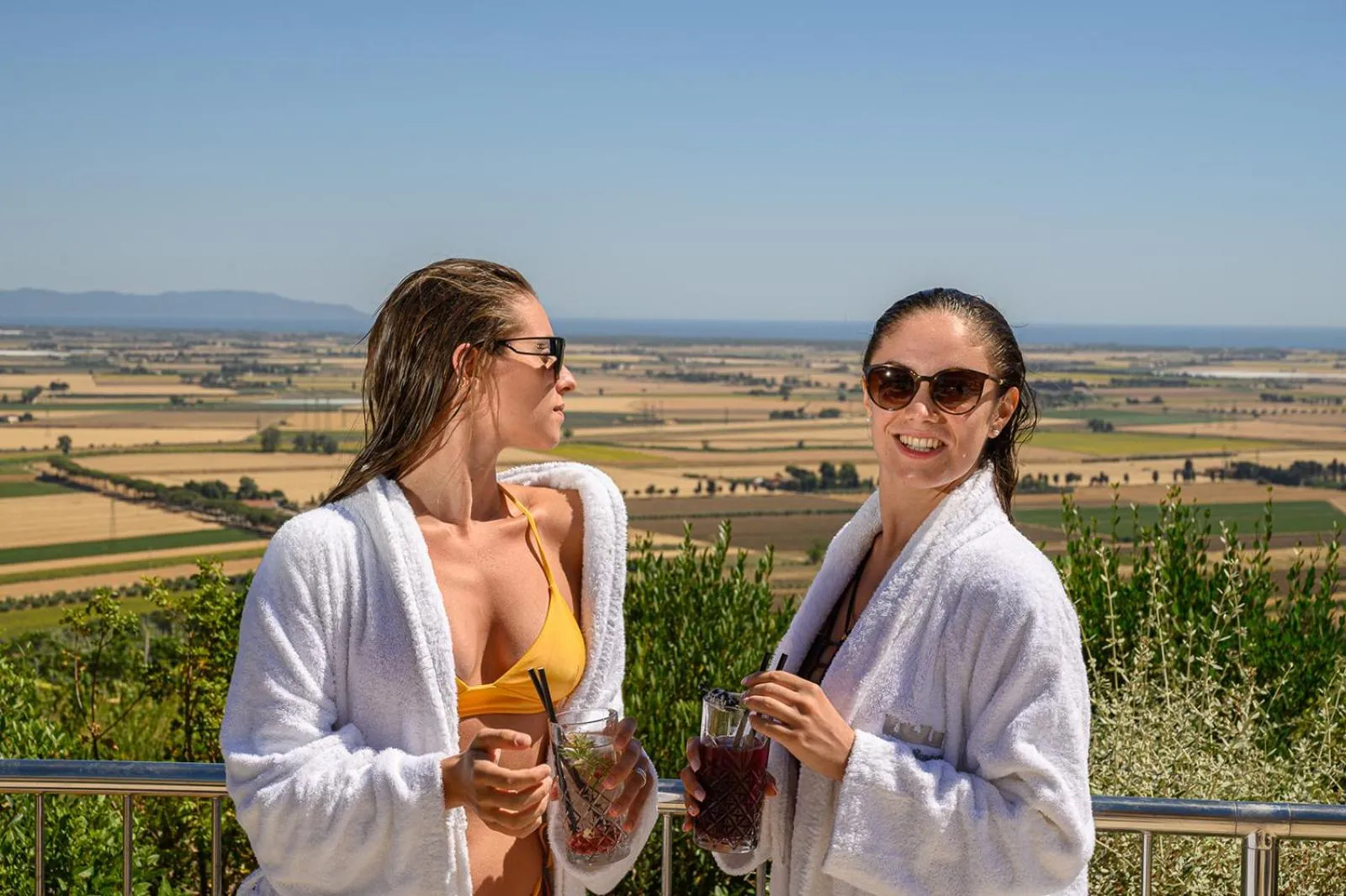 Swimming pool in Castello Bonaria Wine & Spa Resort