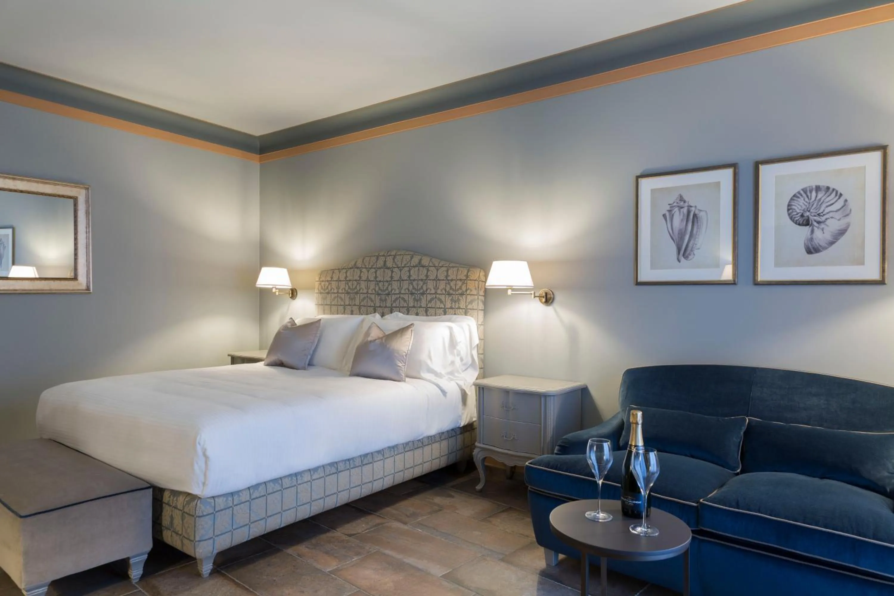 Bedroom, Bed in Castello Bonaria Wine & Spa Resort