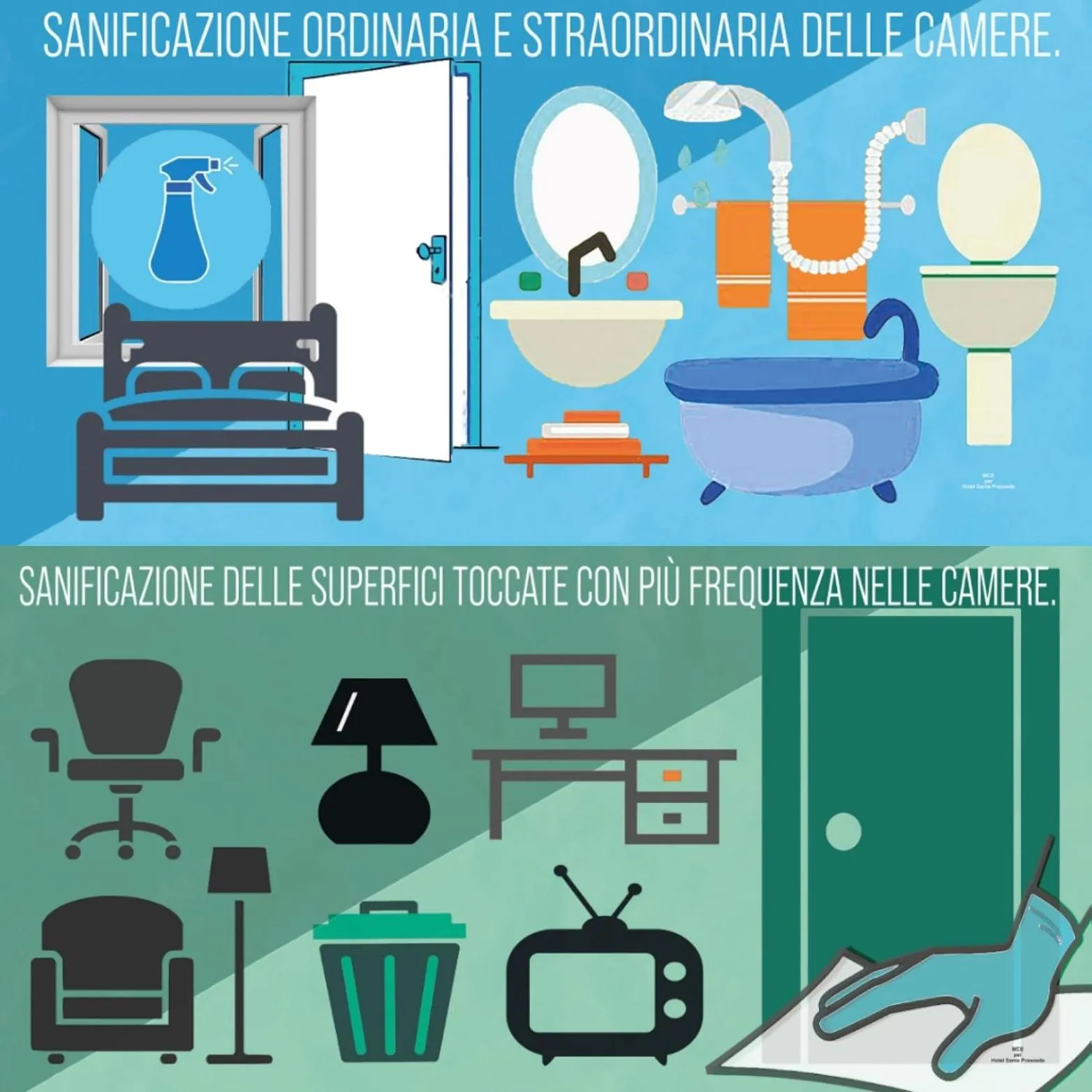 Text overlay in Parthenope rooms