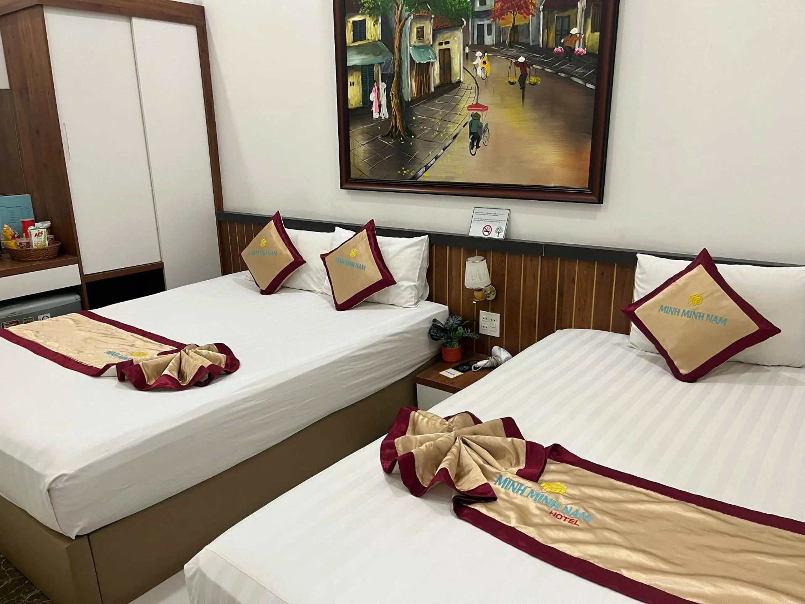 Bed in Minh Minh Nam Hotel