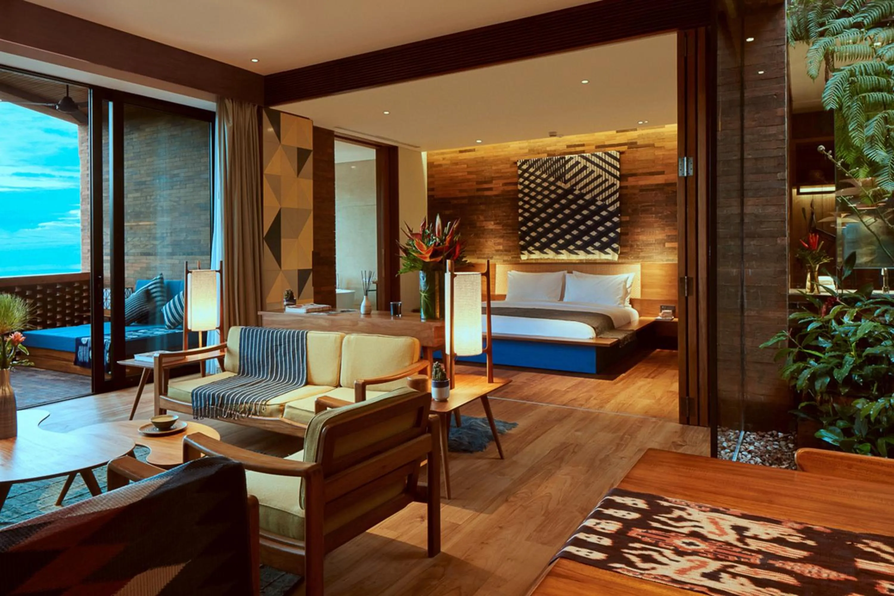 View (from property/room), Bed in Desa Potato Head Bali