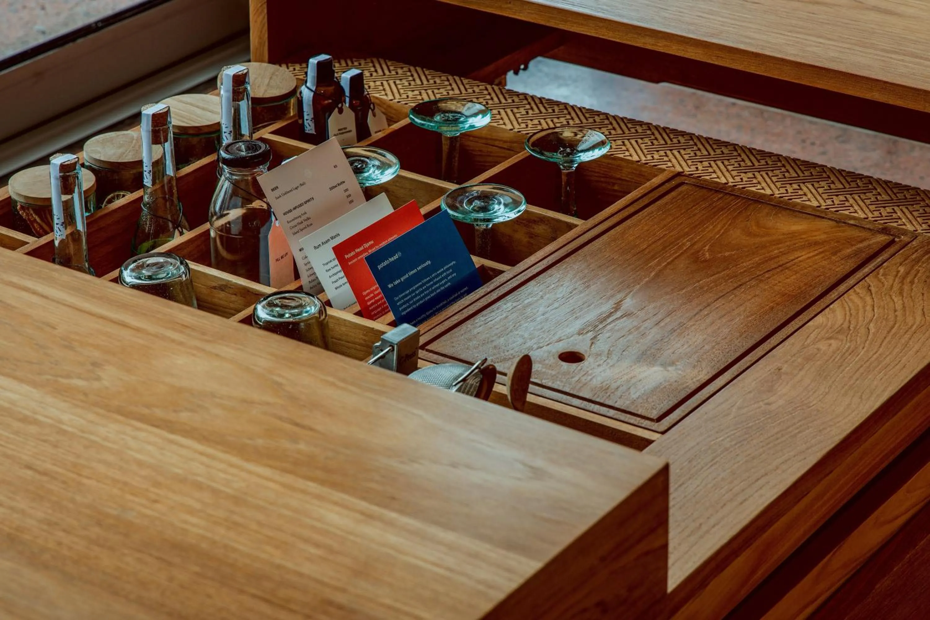 minibar in Desa Potato Head Bali