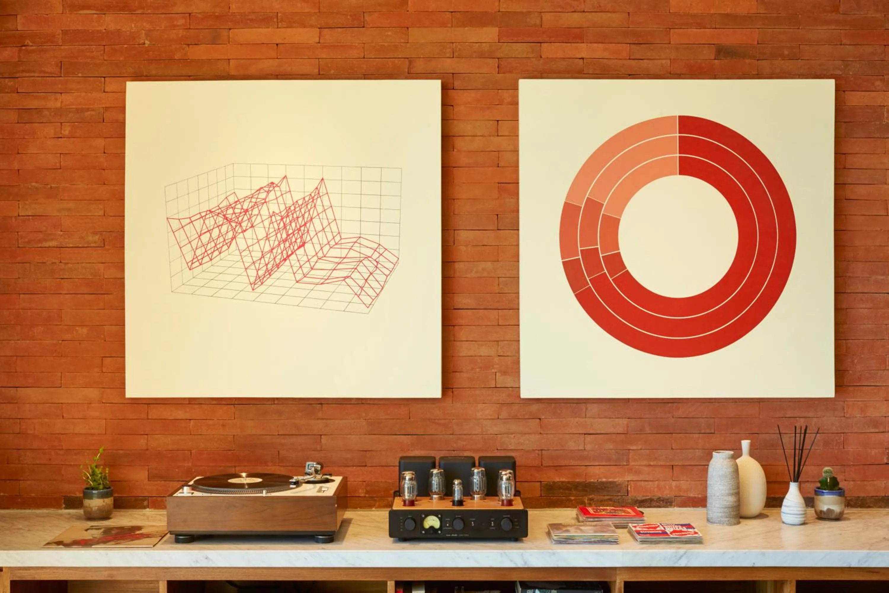 Living room in Potato Head Suites & Studios