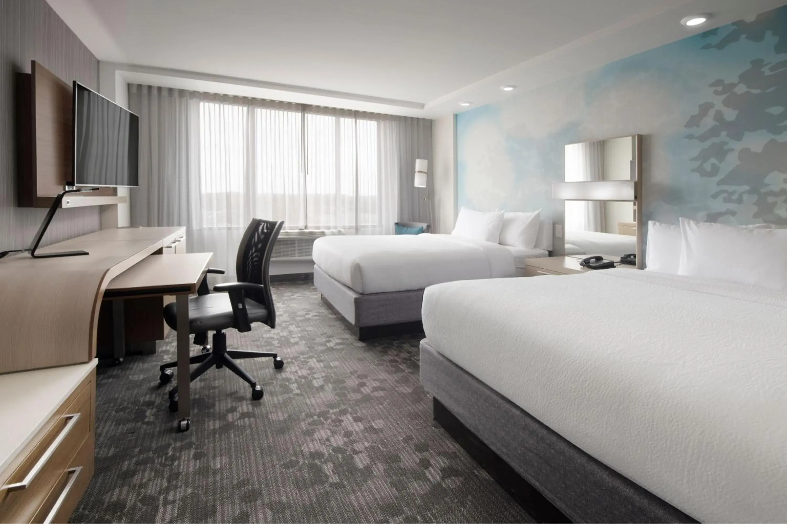 Queen Room with Two Queen Beds - Hearing Accessible in Courtyard by Marriott Edina Bloomington Queen Room with Two Queen Beds - Hearing Accessible in Courtyard by Marriott Edina Bloomington