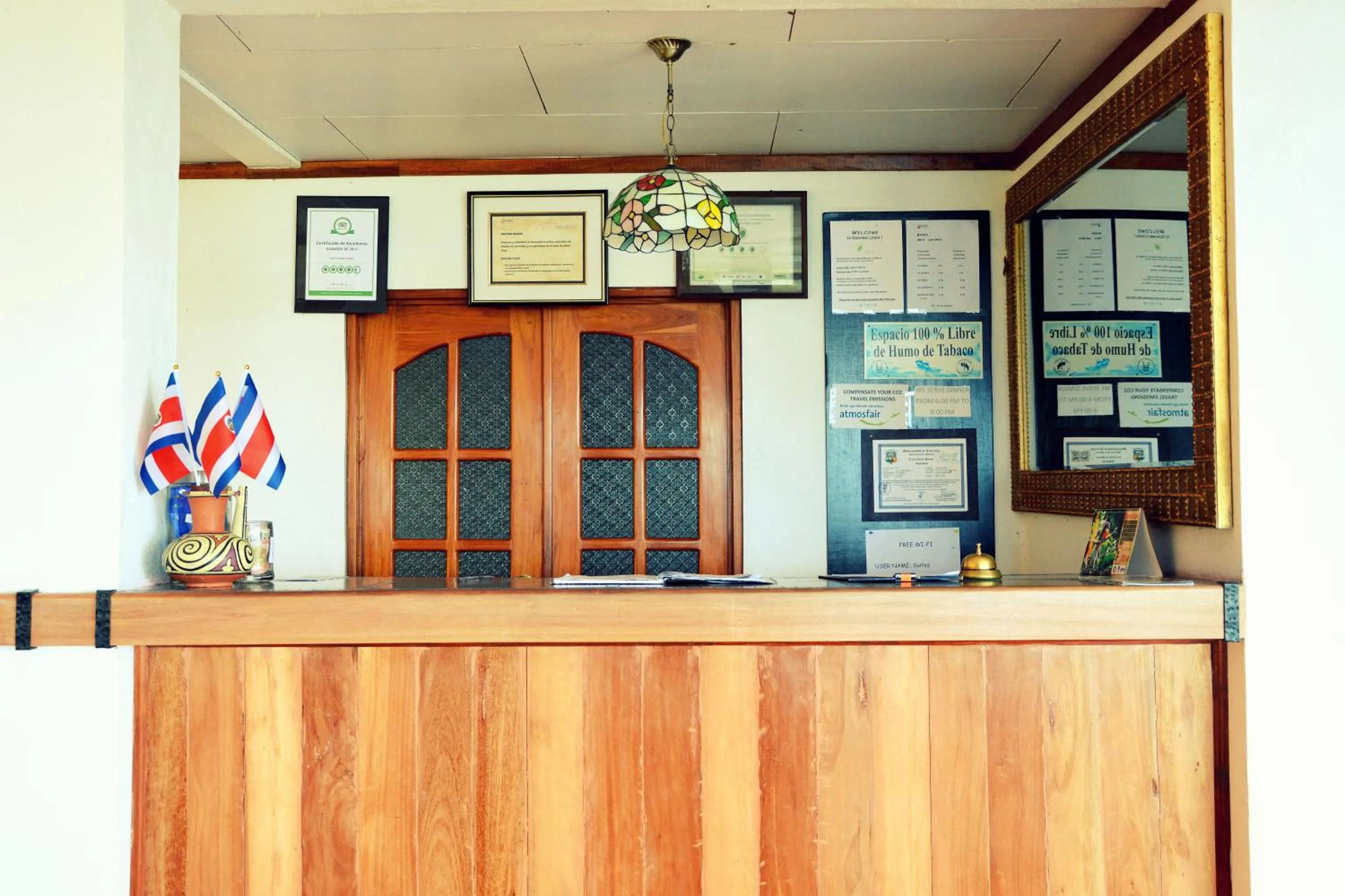 Lobby or reception in Guayabo Lodge