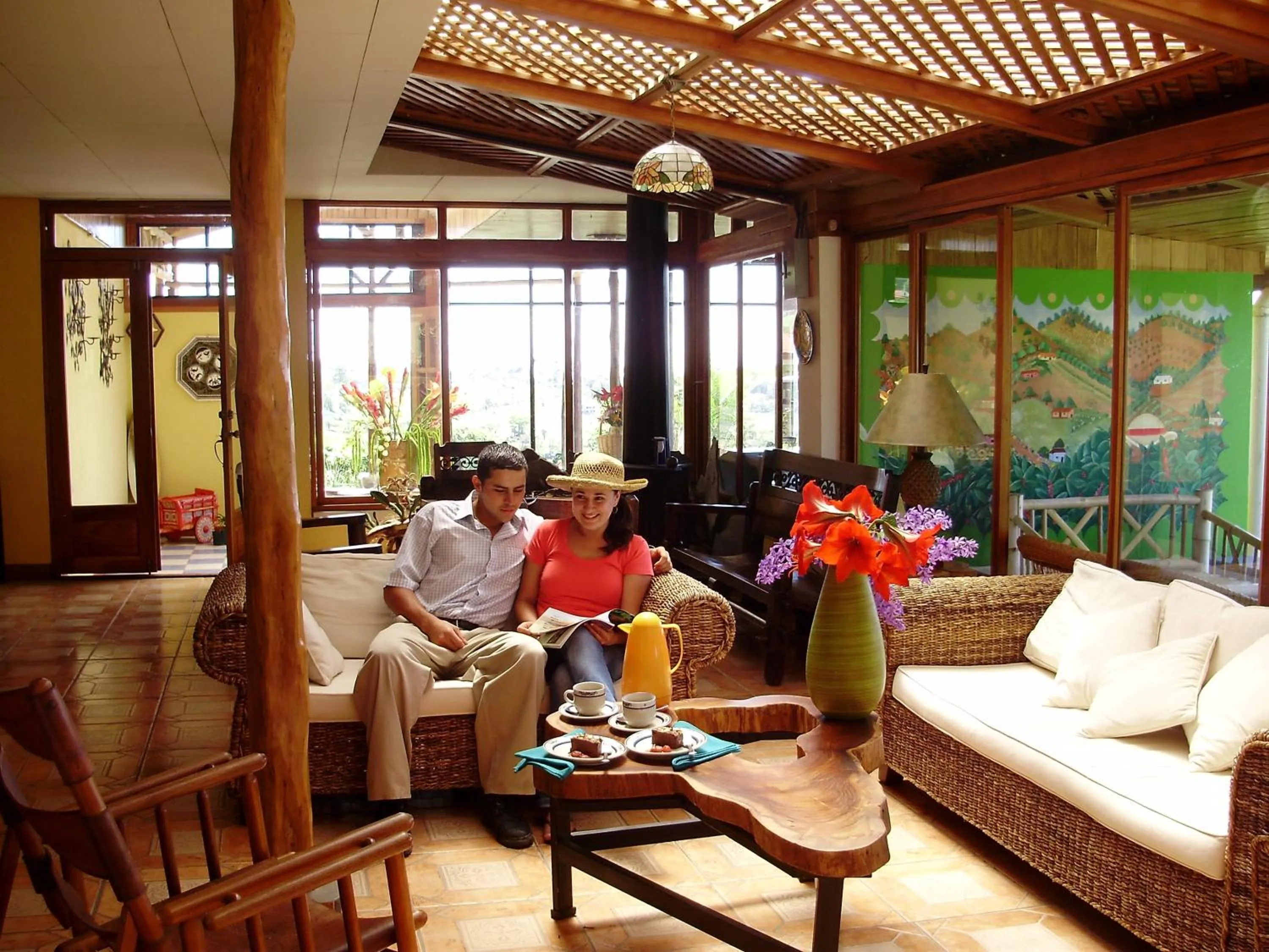 Lobby or reception in Guayabo Lodge