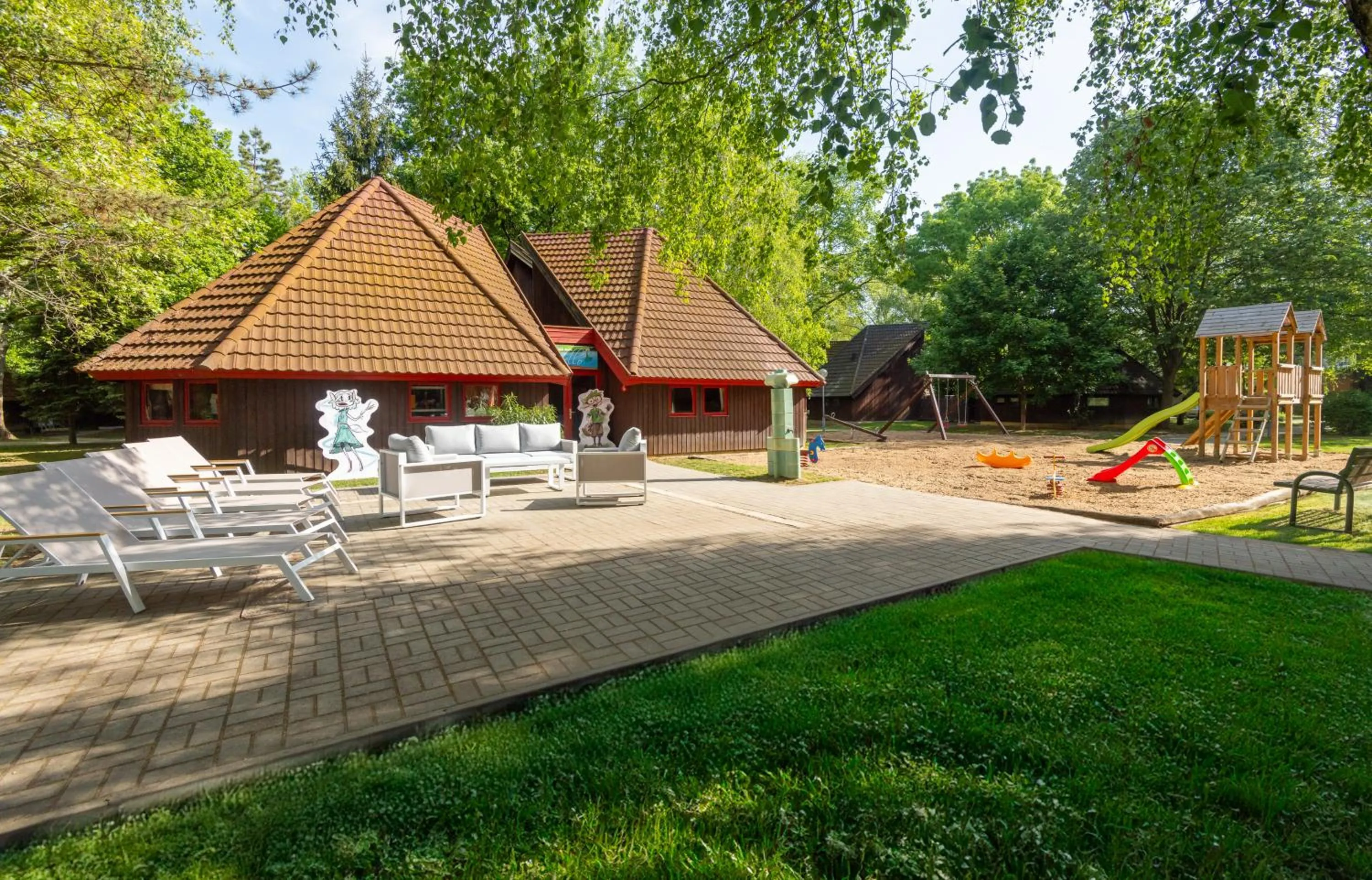 Children play ground in Hotel Club Tihany