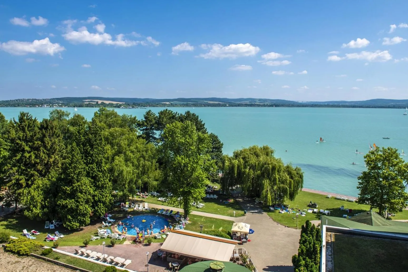 Lake view in Hotel Club Tihany