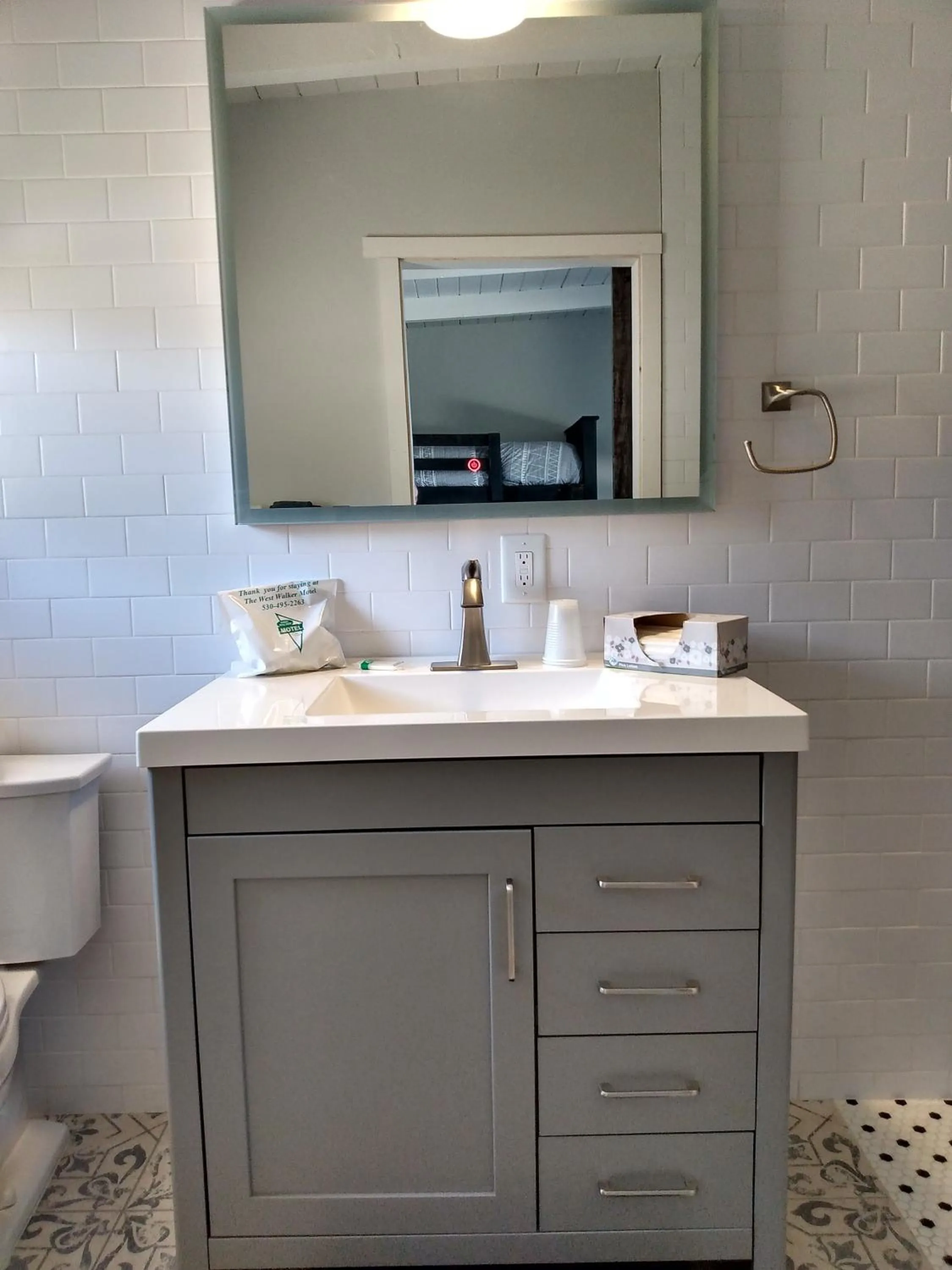 Bathroom in The Historic West Walker Motel