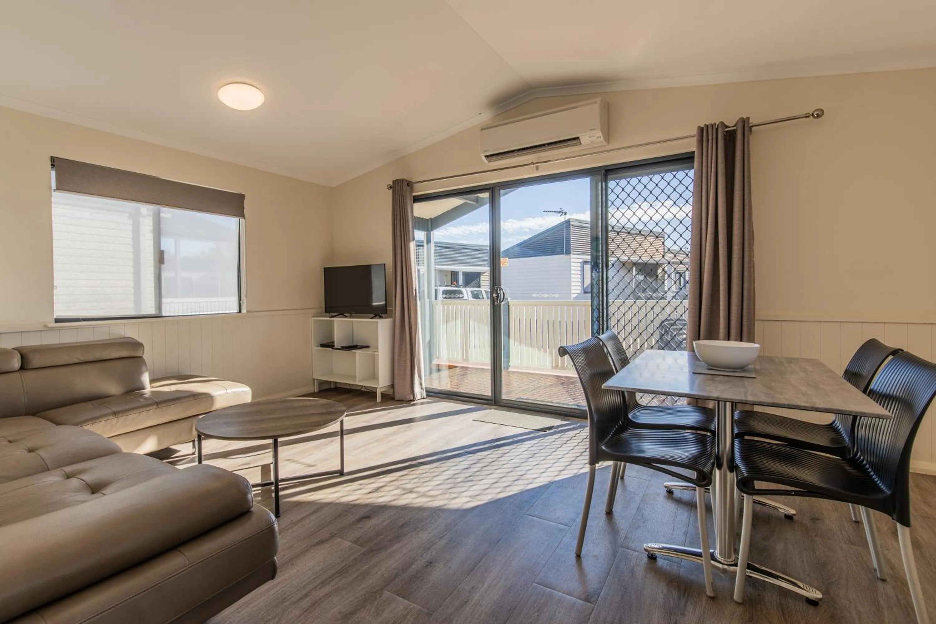 Living room in Jurien Bay Tourist Park