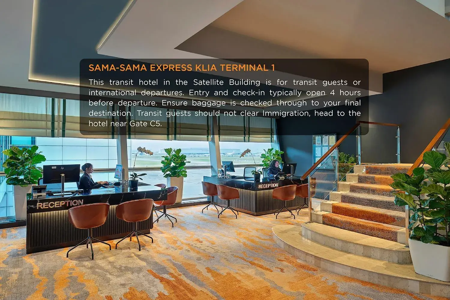 Property building in Sama-Sama Express KLIA Terminal 1 - Airside Transit Hotel Property building in Sama-Sama Express KLIA Terminal 1 - Airside Transit Hotel
