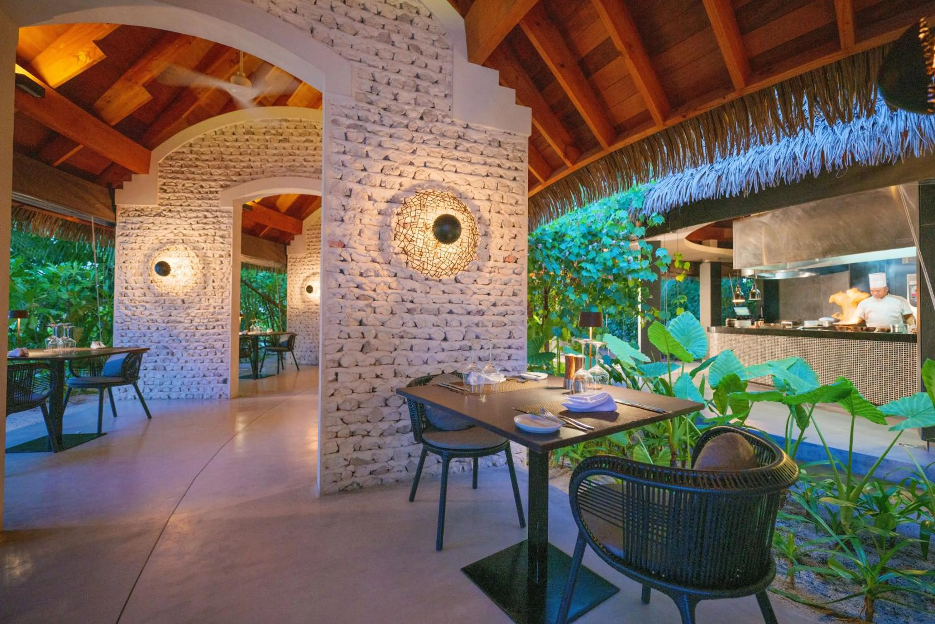 Dining area in Kandolhu Maldives