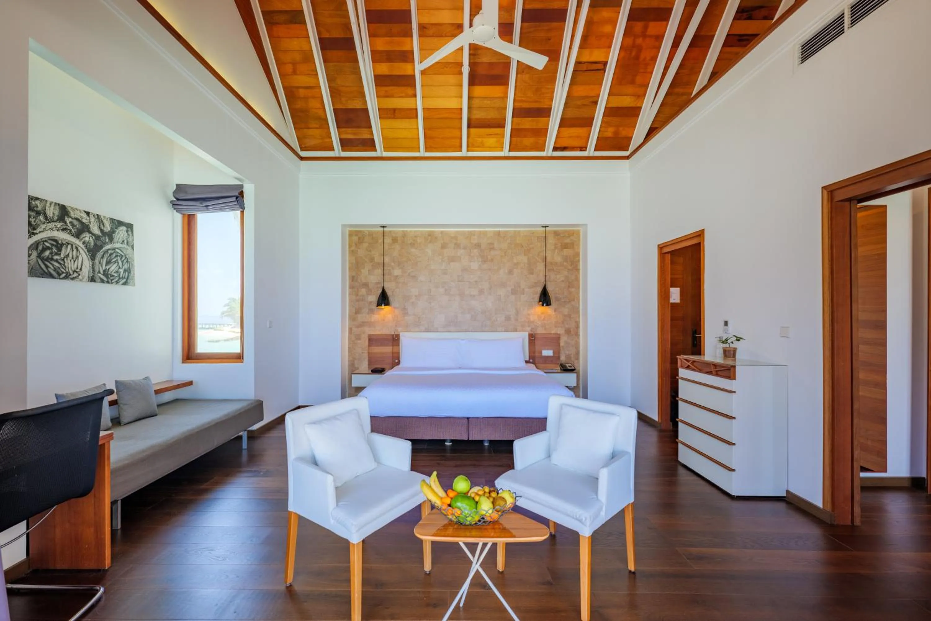 Bed in Kandolhu Maldives