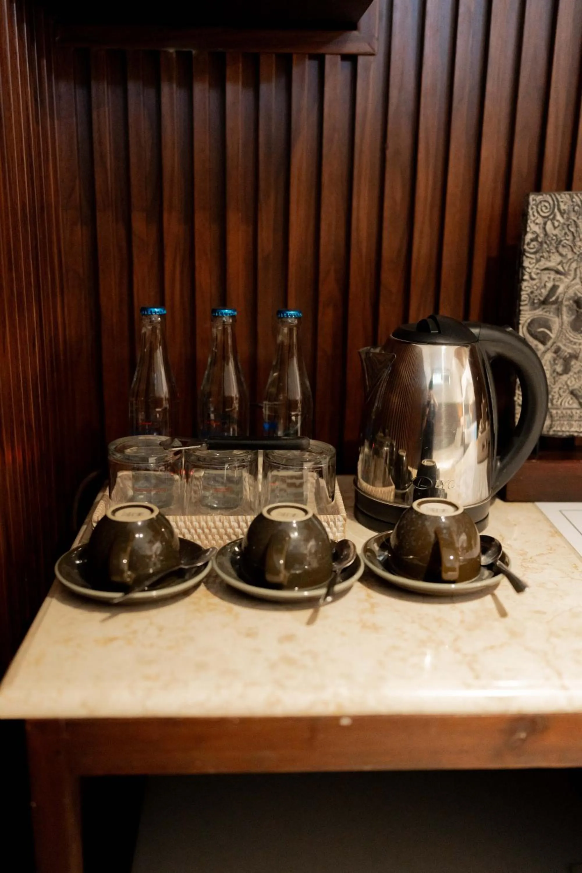 Coffee/tea facilities in Sama's Cottages and Villas