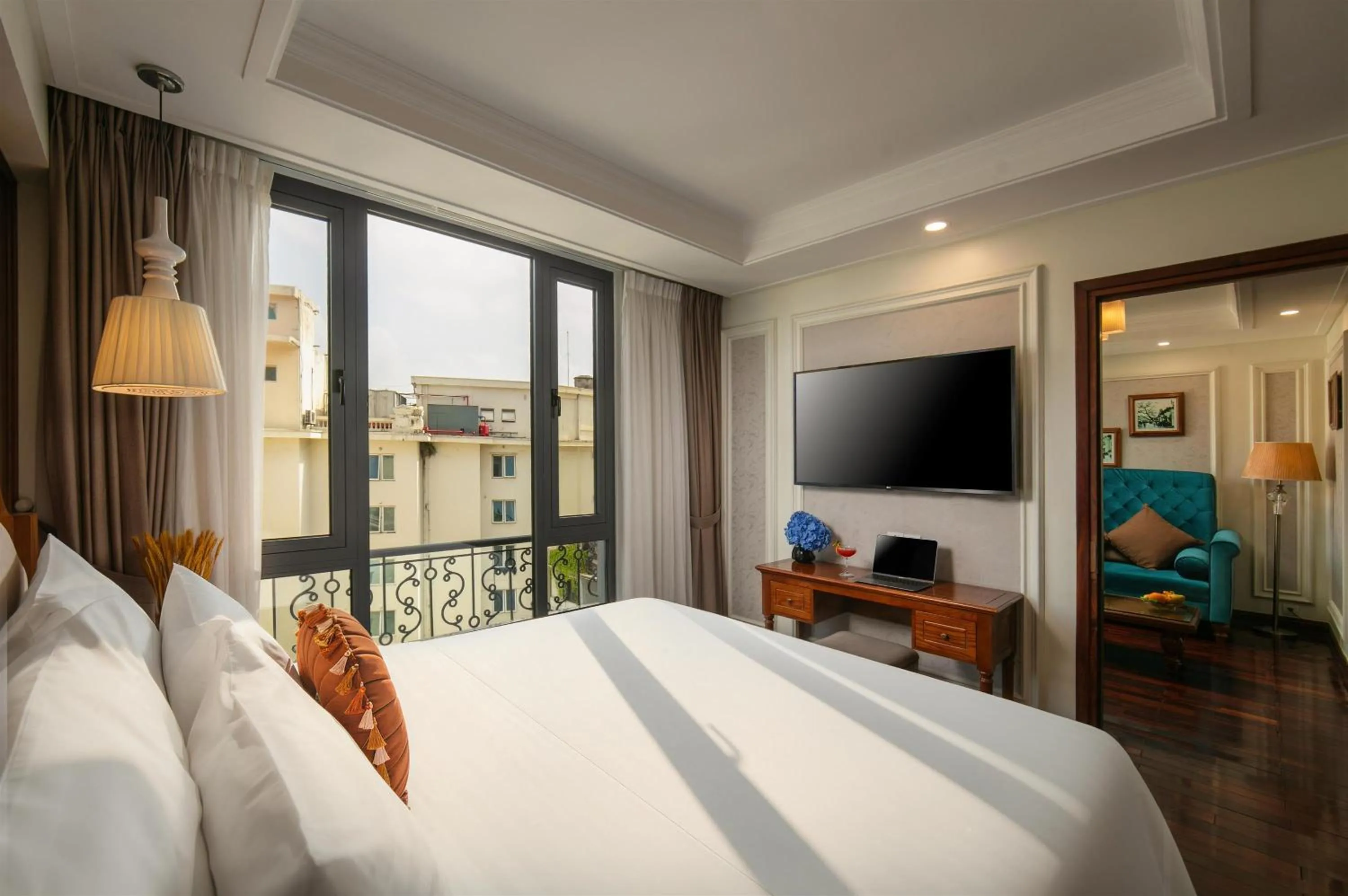 Bed in Hanoi Pearl Hotel