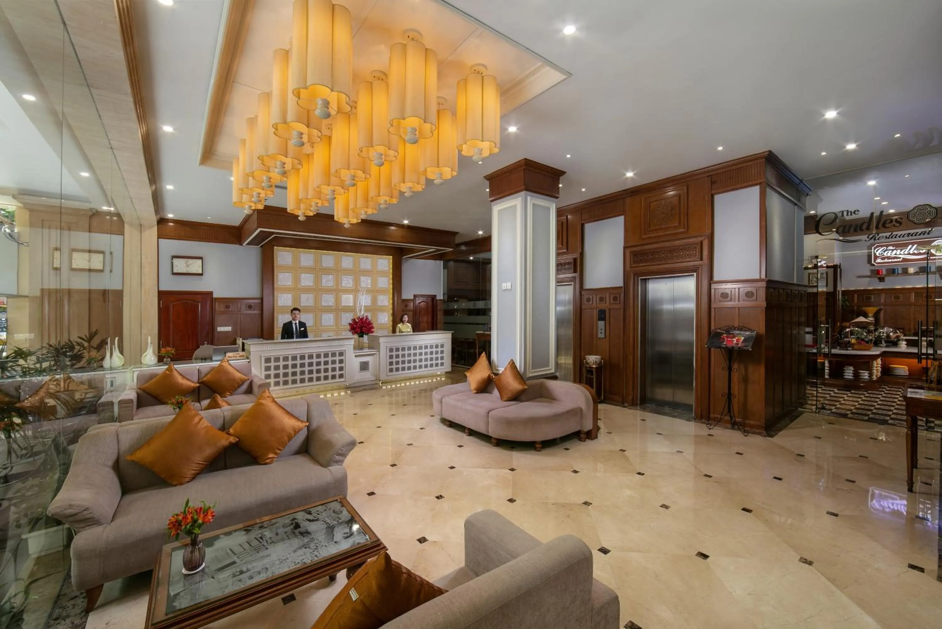 Lobby or reception in Hanoi Pearl Hotel