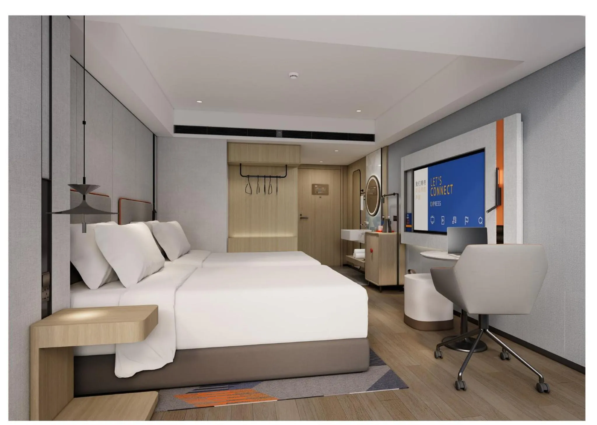 Photo of the whole room, Bed in Holiday Inn Express Guiyang Downtown by IHG