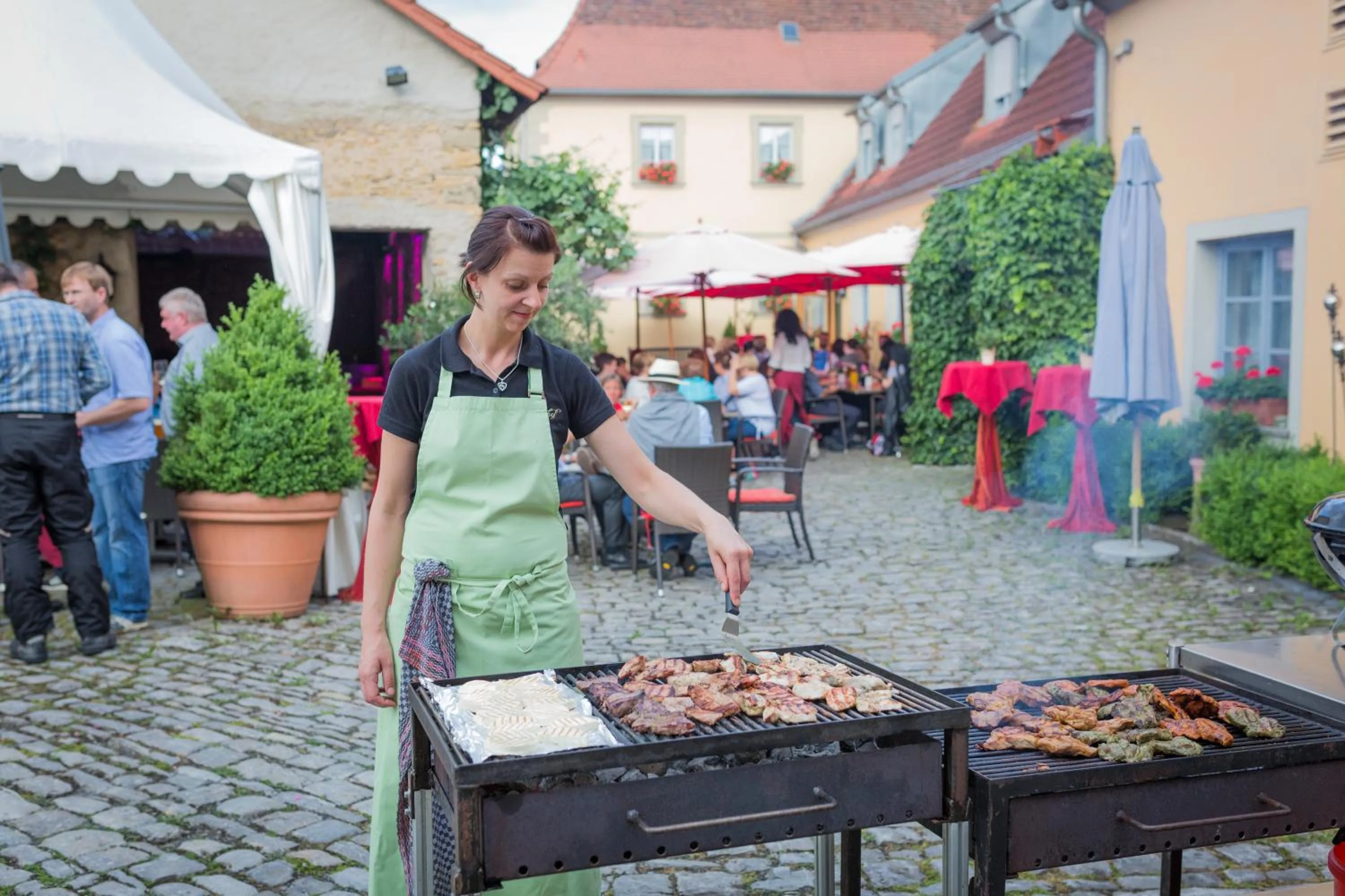 Patio in Der Patrizierhof - Weingut Gasthof Hotel - Familie Grebner