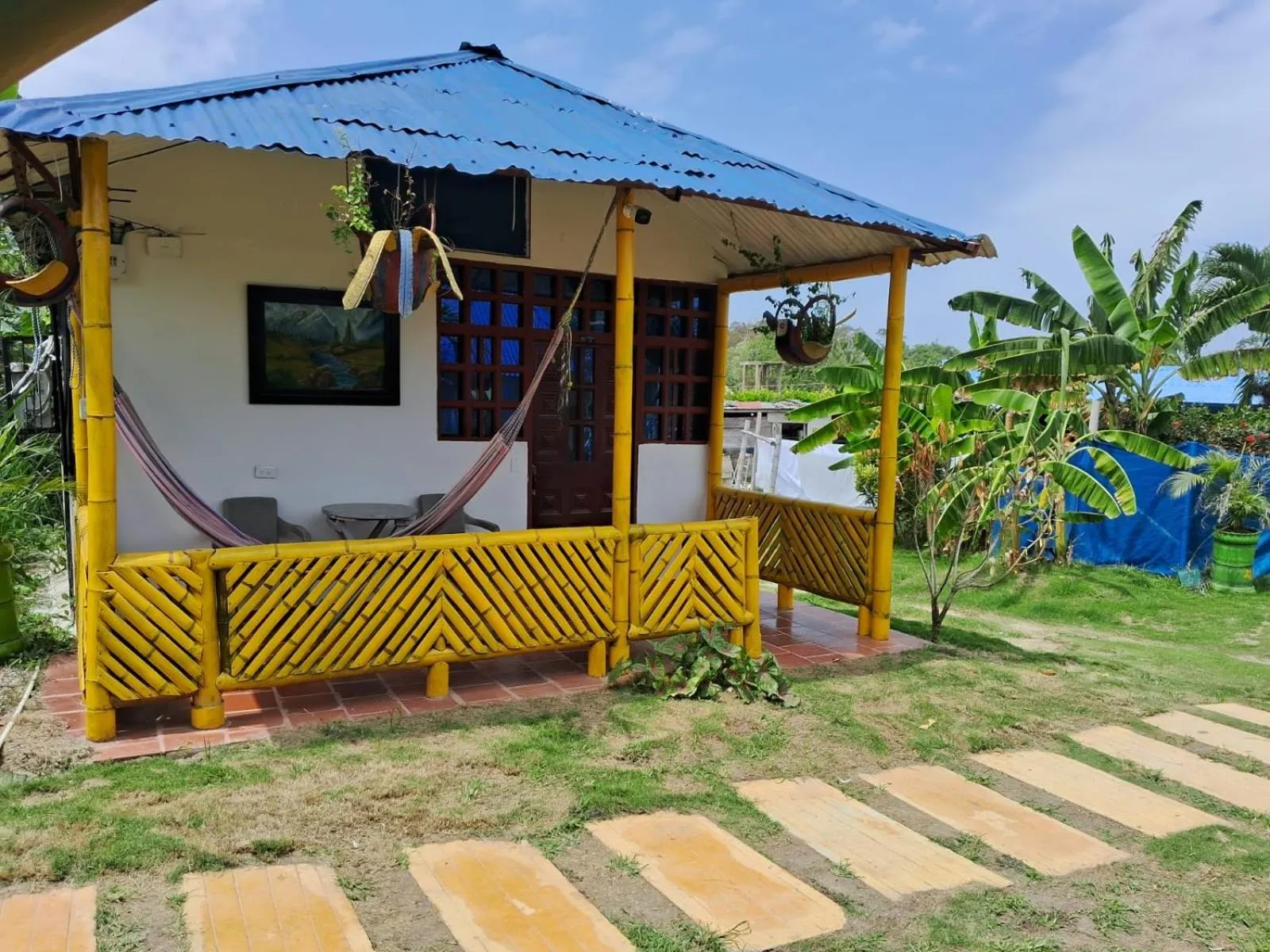 Garden view in La Rivera Playa Palomino