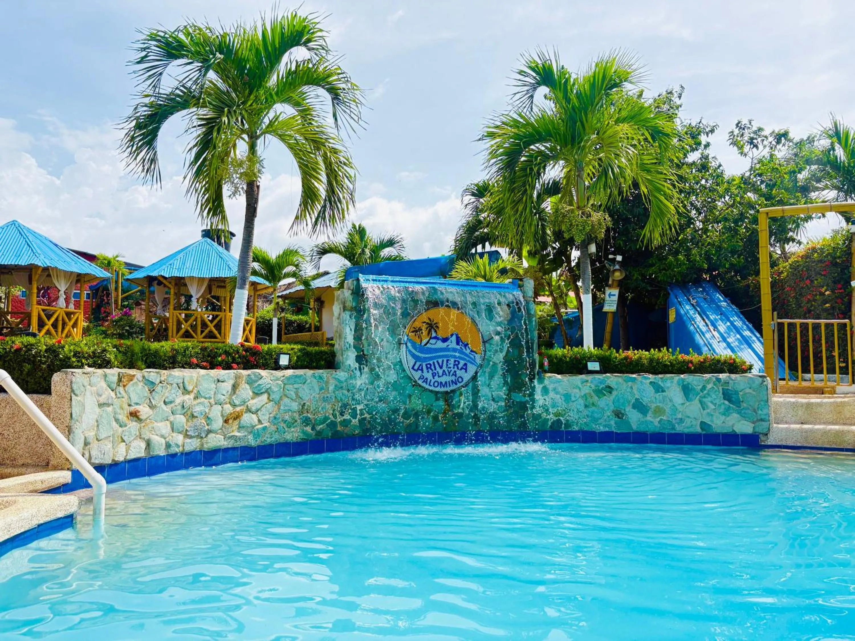 Pool view in La Rivera Playa Palomino