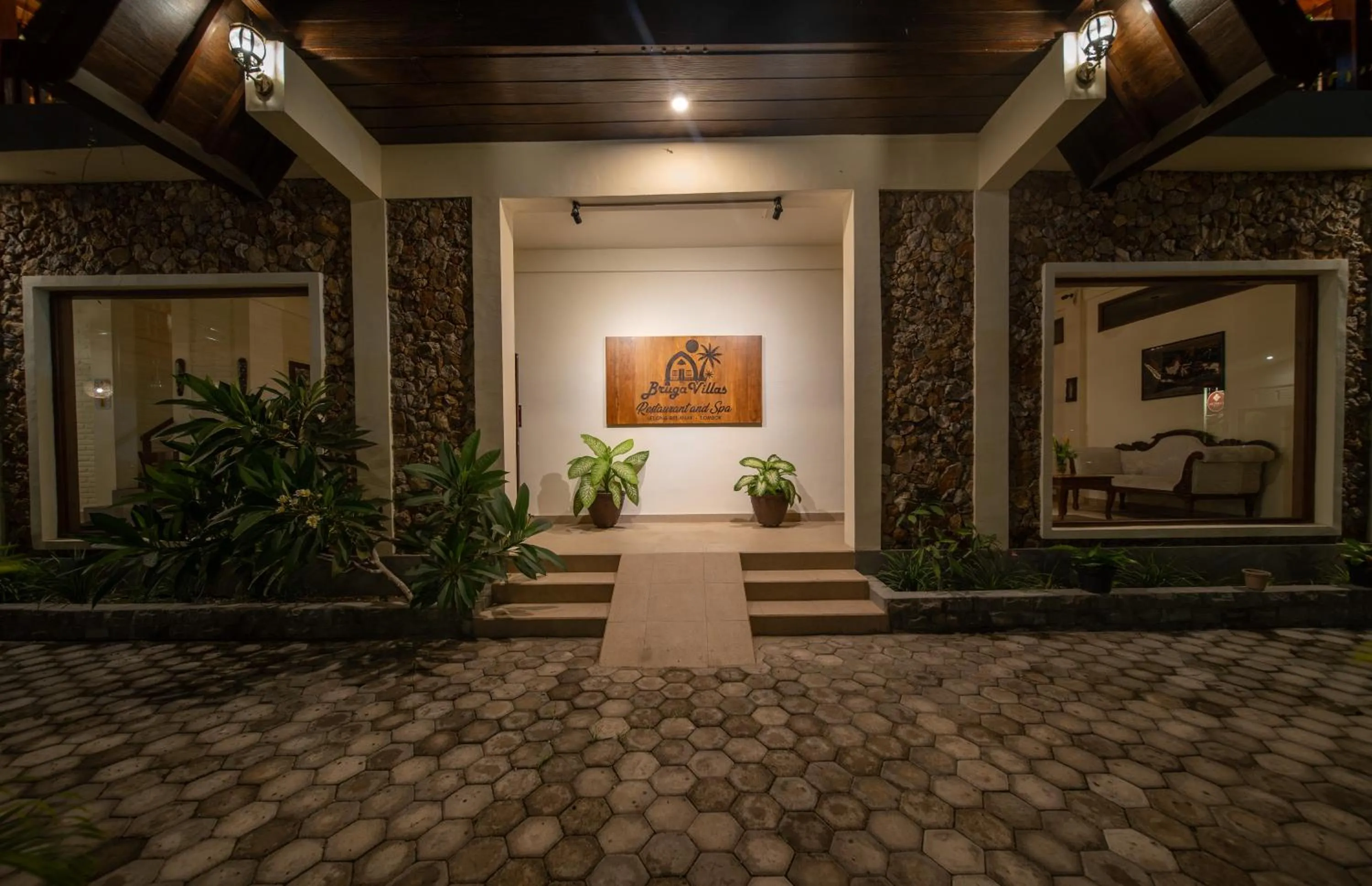 Facade/entrance in Bruga Villas Restaurant and Spa