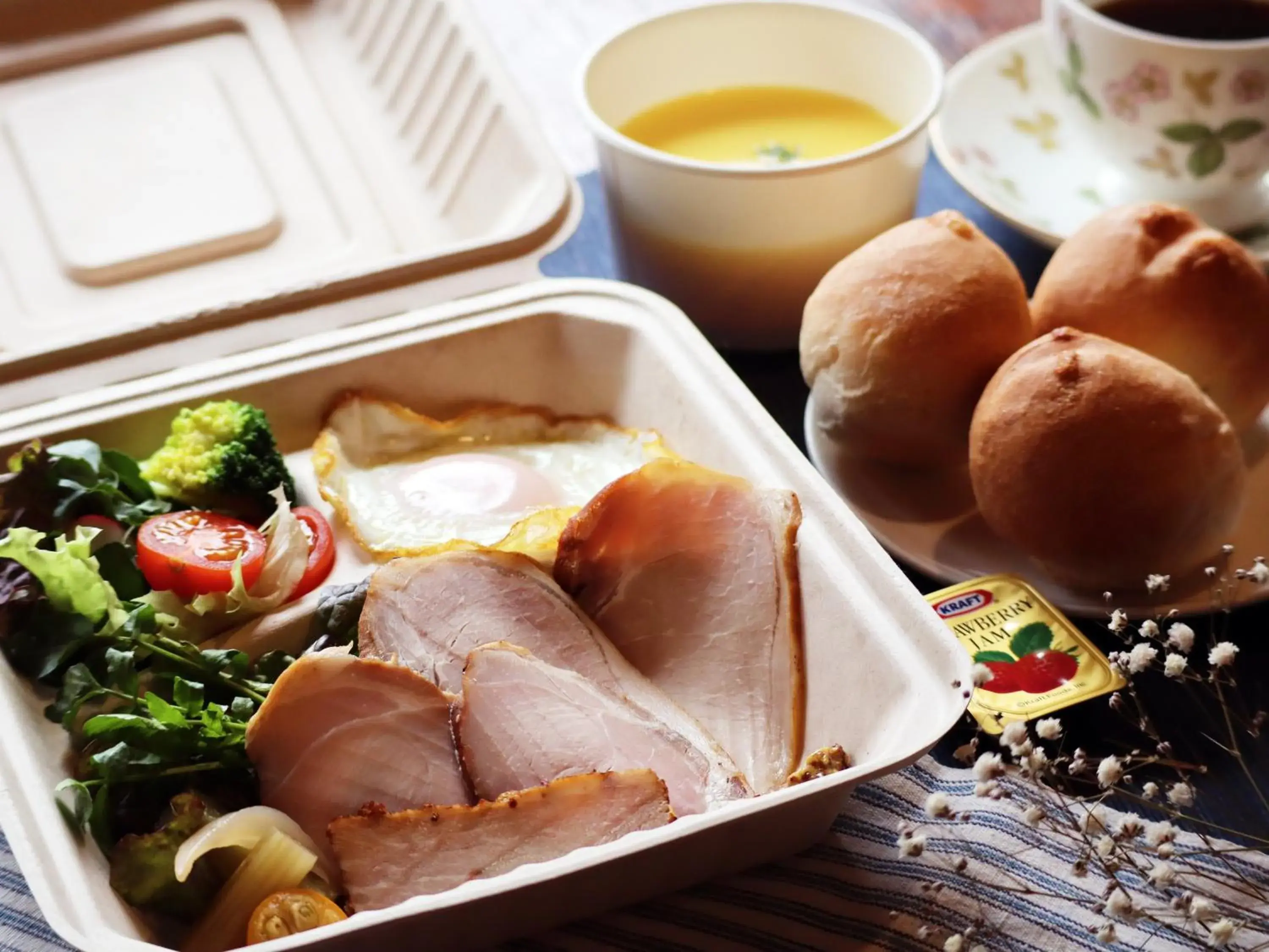 Breakfast in Yufuin Tsukahara Kogen Sanso Donguri Breakfast in Yufuin Tsukahara Kogen Sanso Donguri