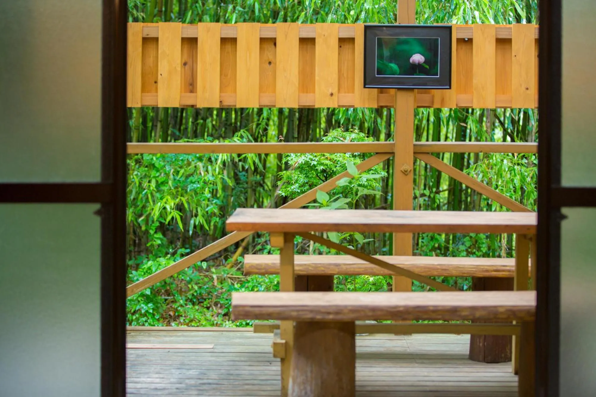 Balcony/Terrace in Yufuin Tsukahara Kogen Sanso Donguri