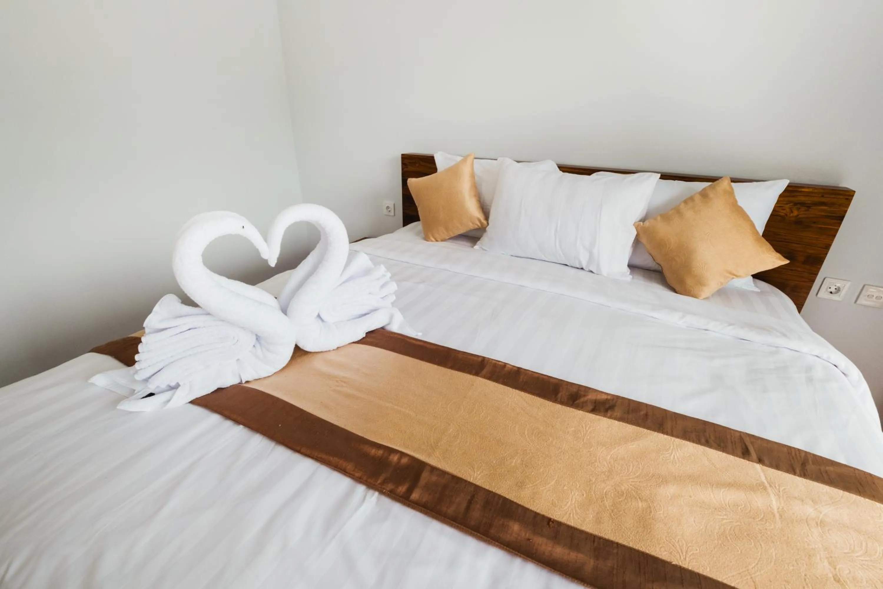 Bed in Mount Batur Villa