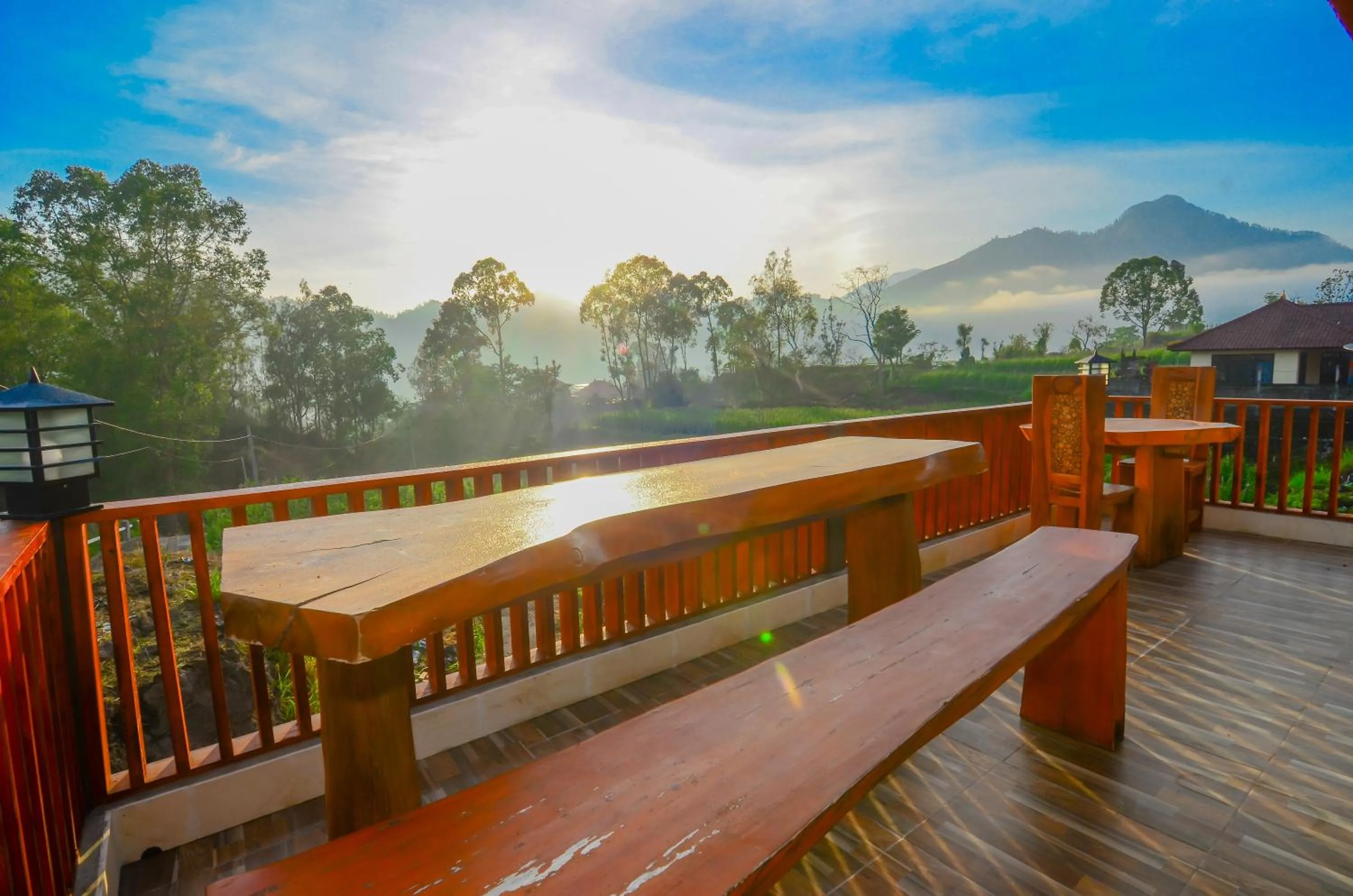 Garden view in Mount Batur Villa