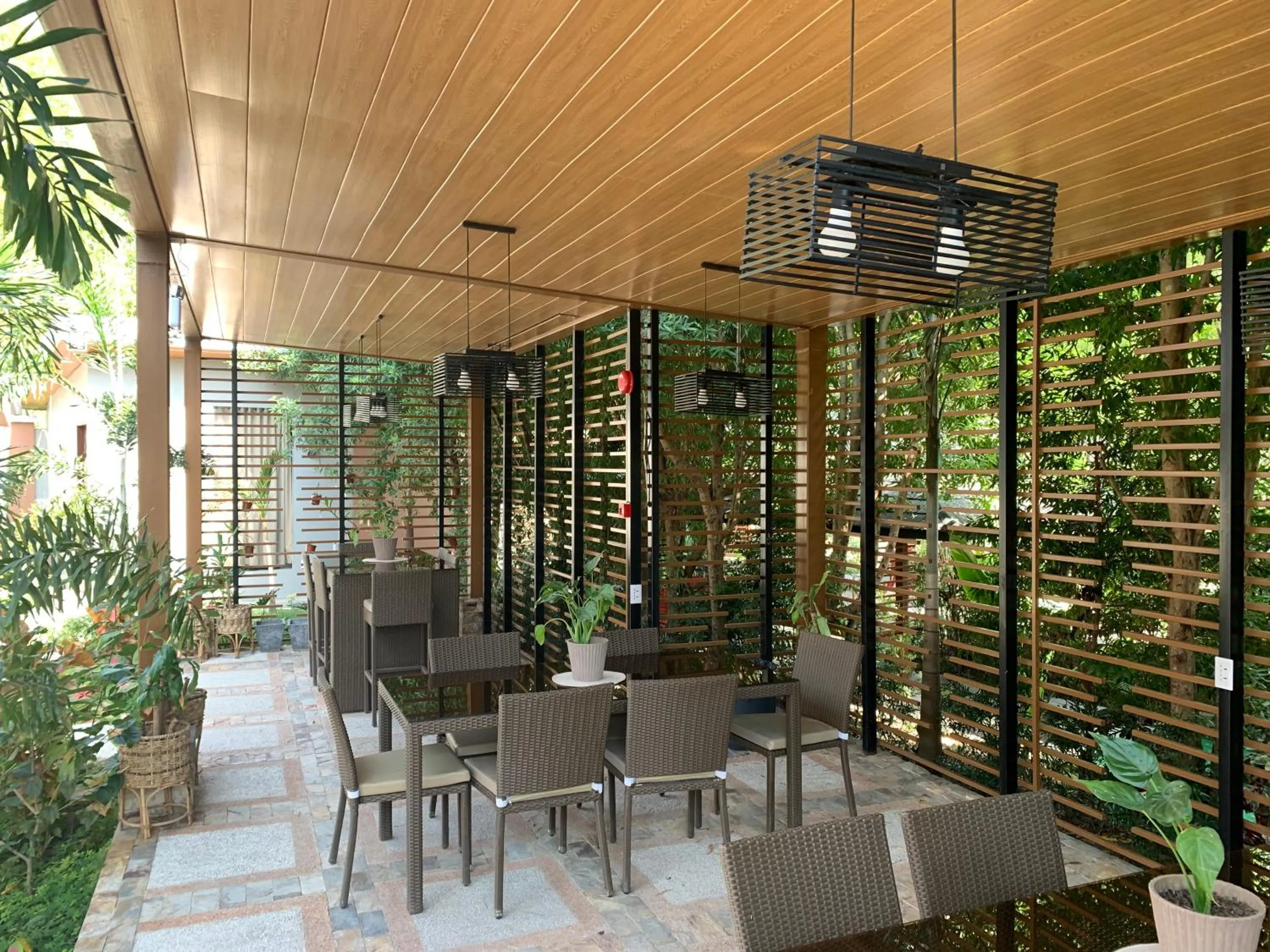 Patio in Armando's Garden Resort and Restaurant