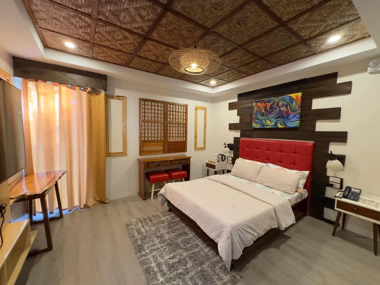 TV and multimedia, Bed in Armando's Garden Resort and Restaurant