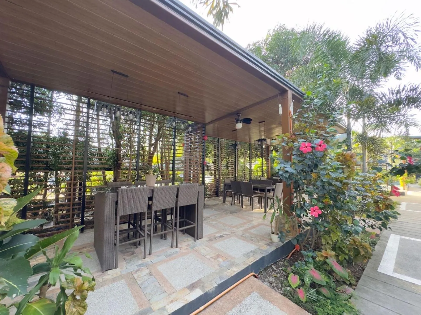 Patio in Armando's Garden Resort and Restaurant