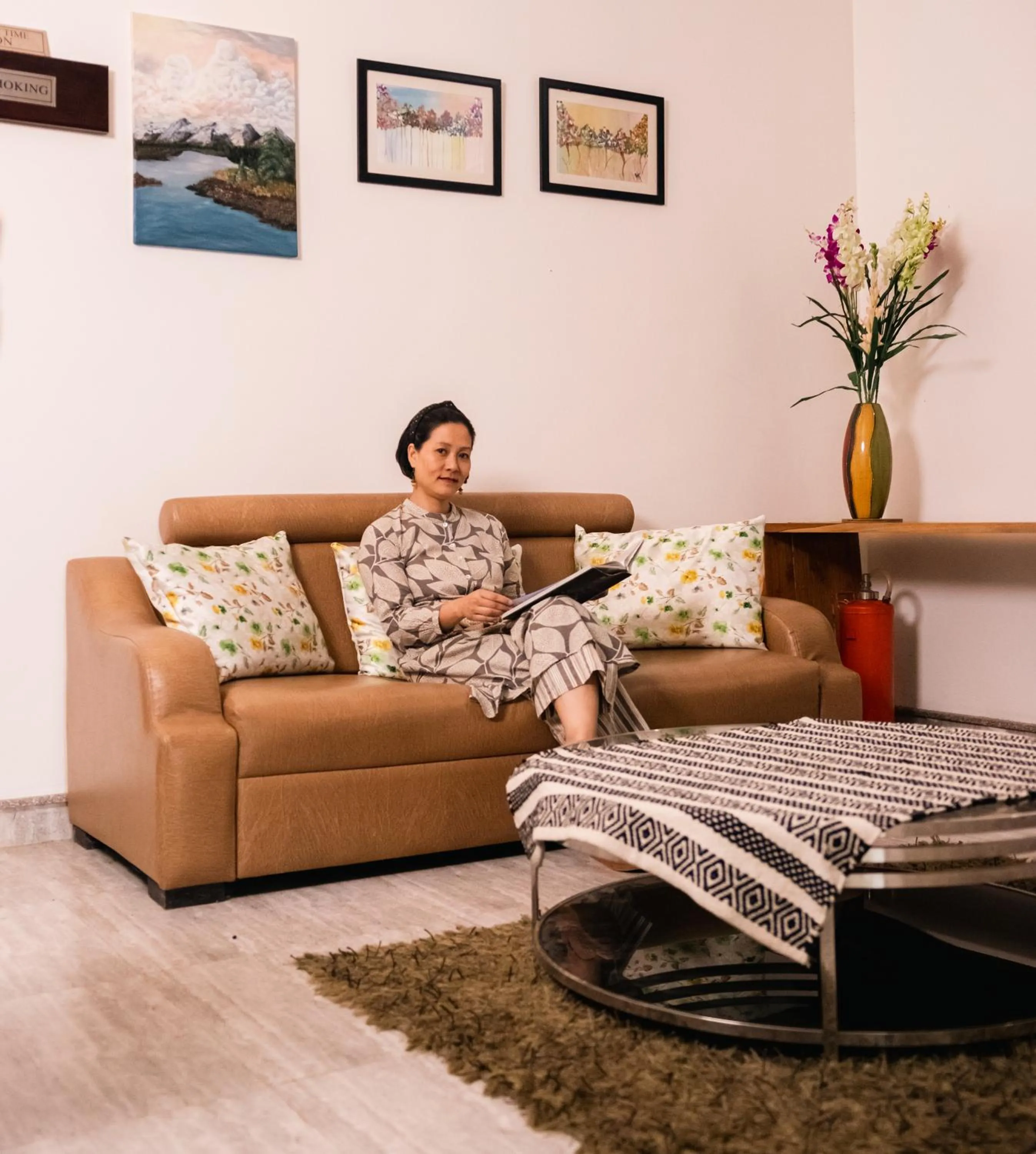 Living room in Akim Homestay