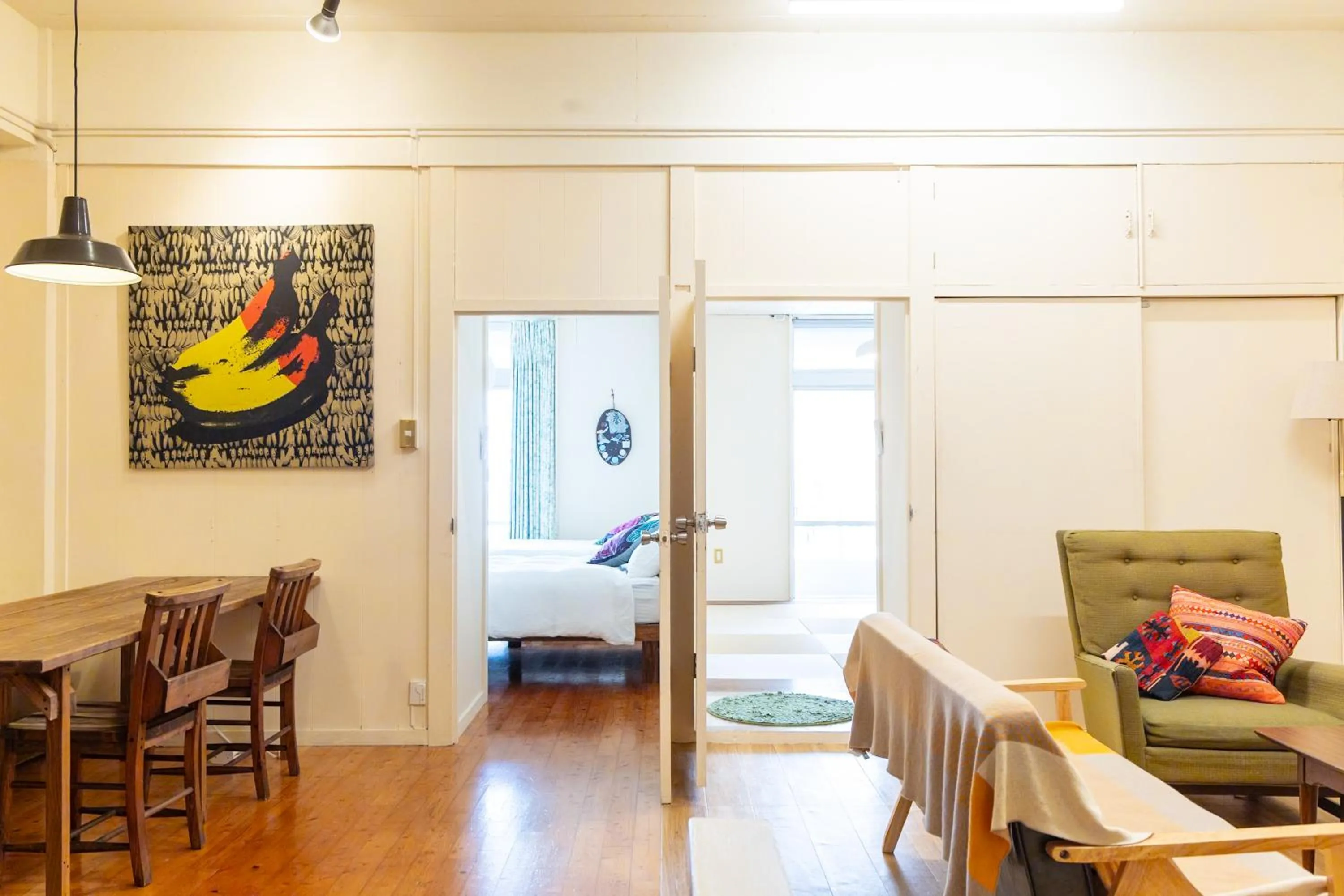 Bed in Pineapple Hotel