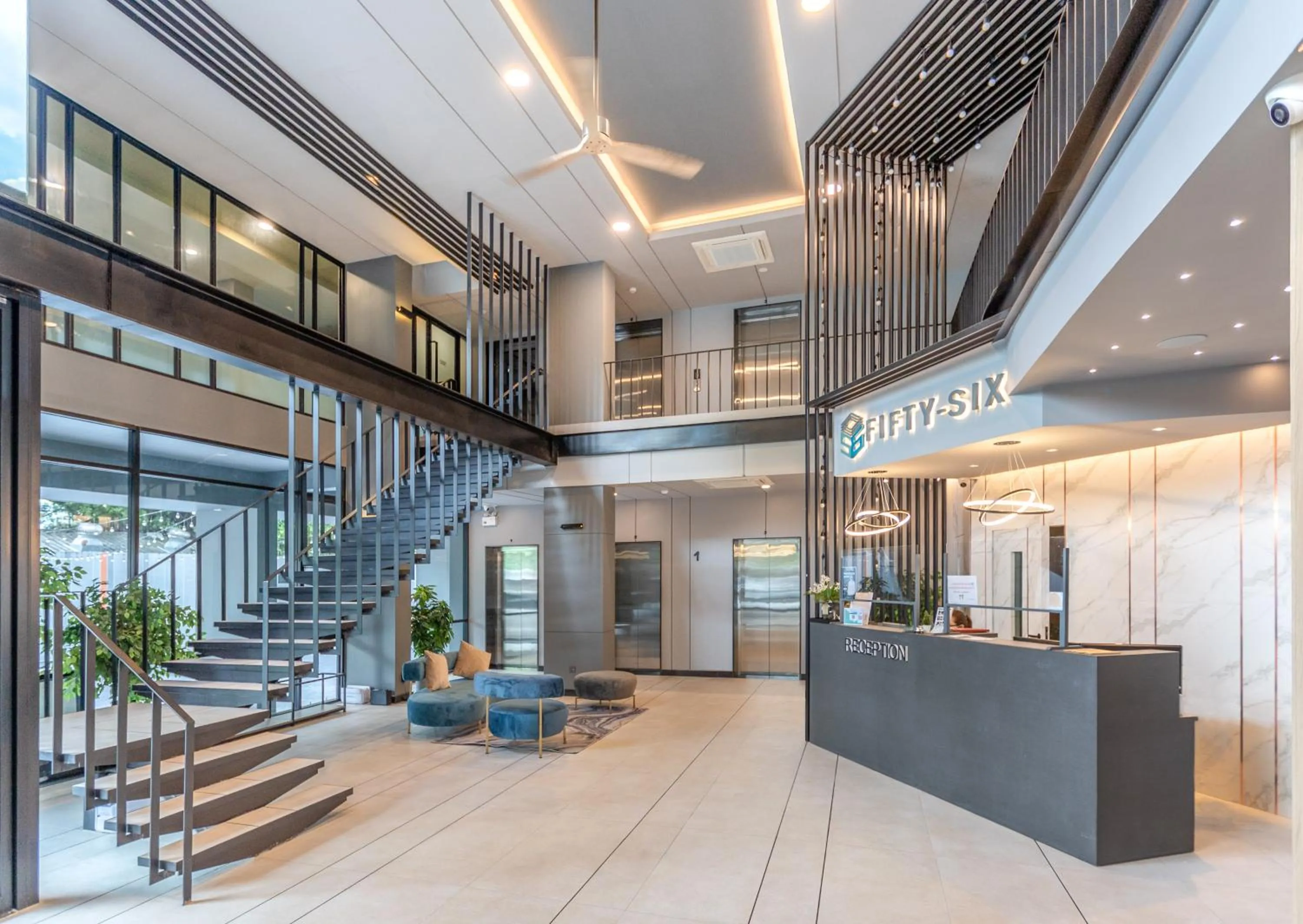 Lobby or reception in 56 Hotel