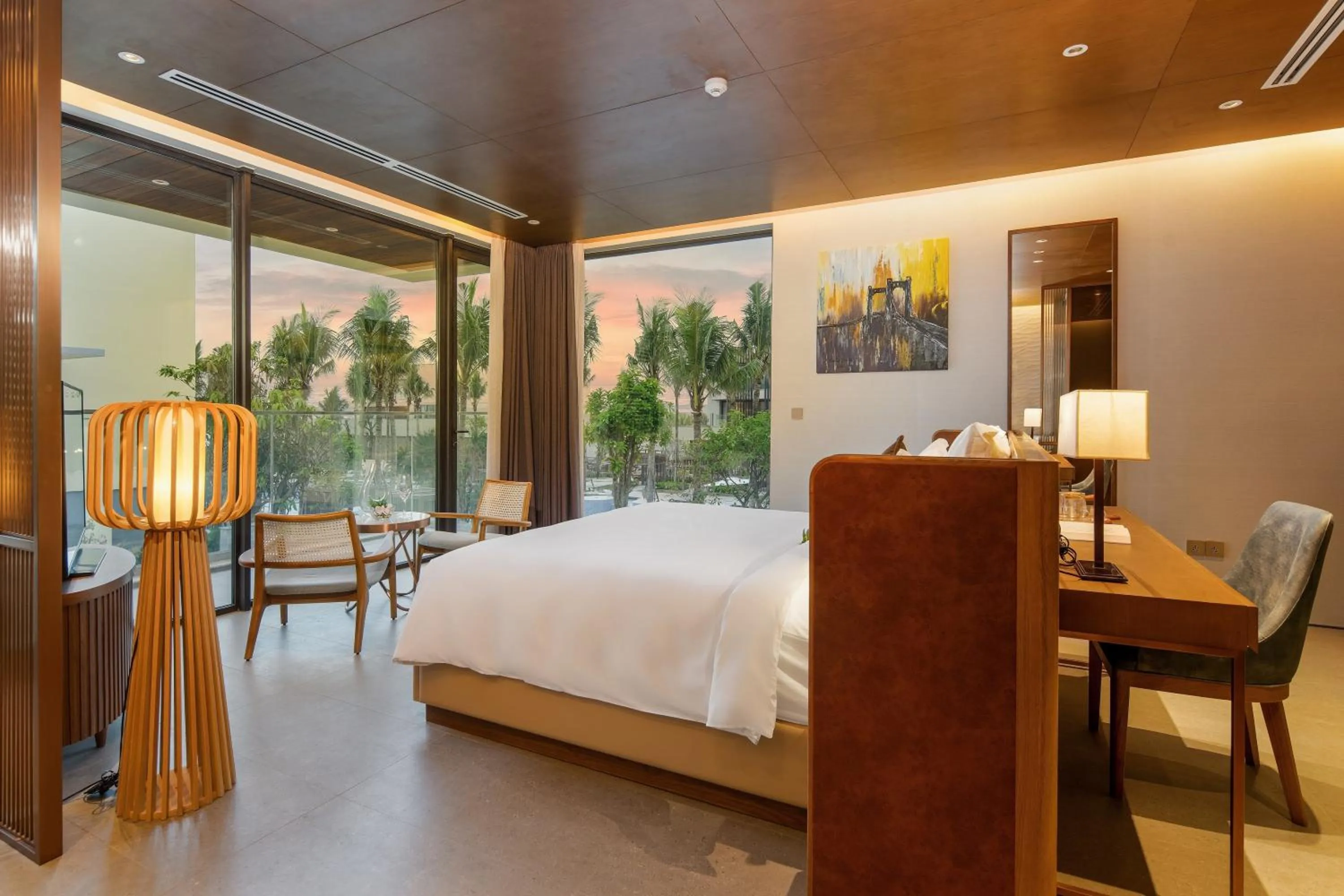 Bed in The Five Villas & Resort Quangnam - Danang