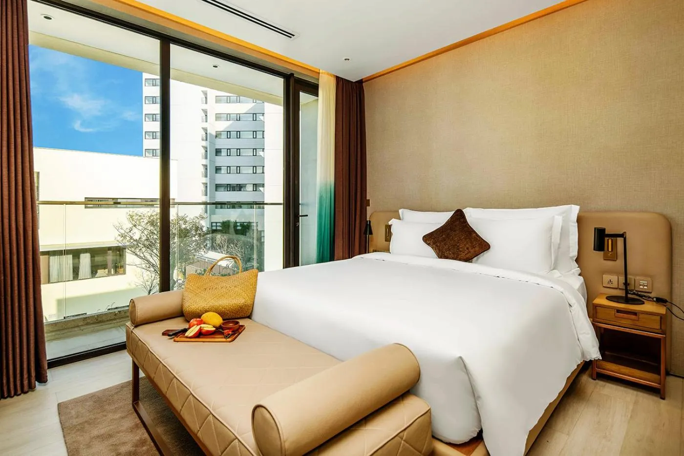 Bed in The Five Villas & Resort Quangnam - Danang