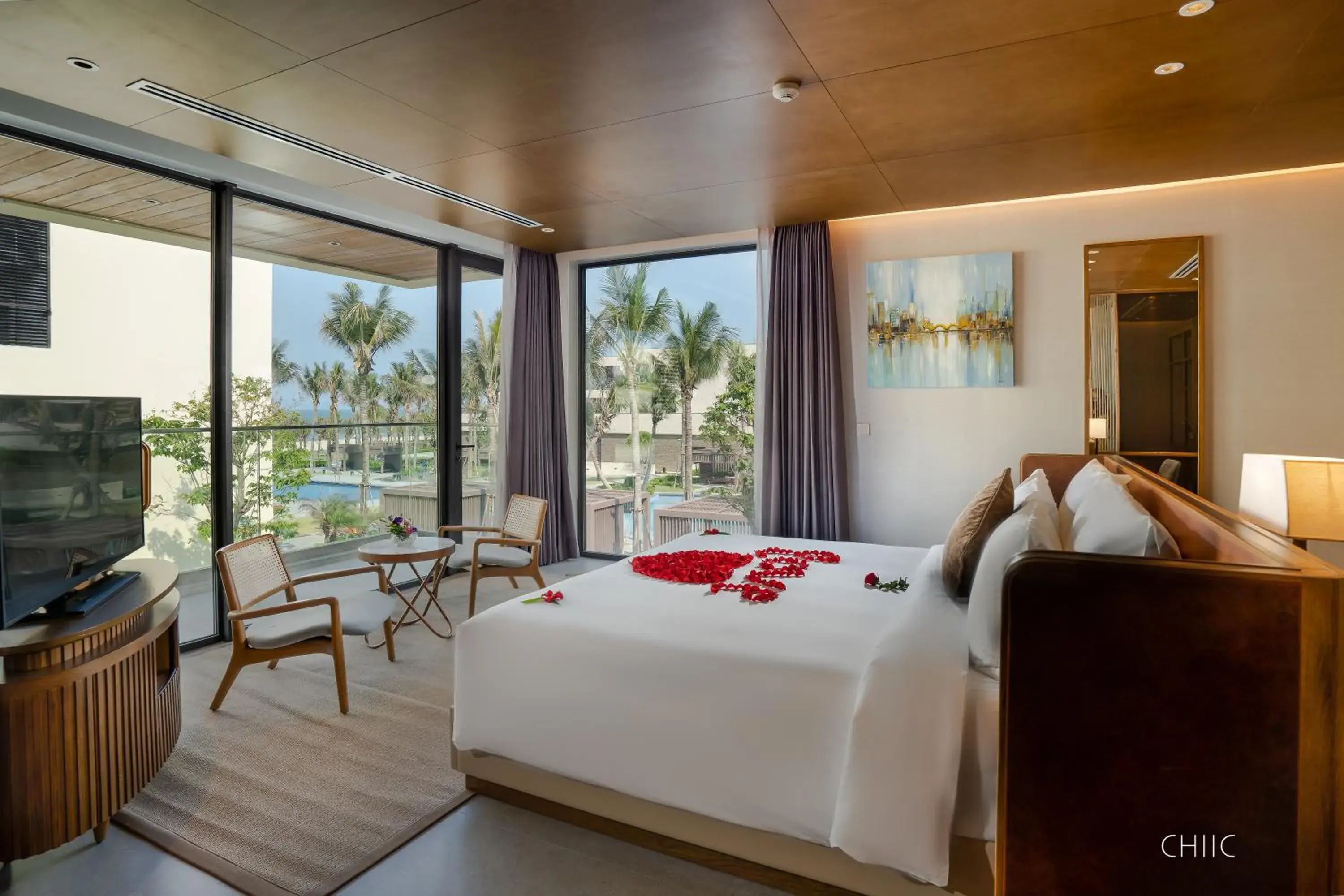 Bed in The Five Villas & Resort Quangnam - Danang Bed in The Five Villas & Resort Quangnam - Danang